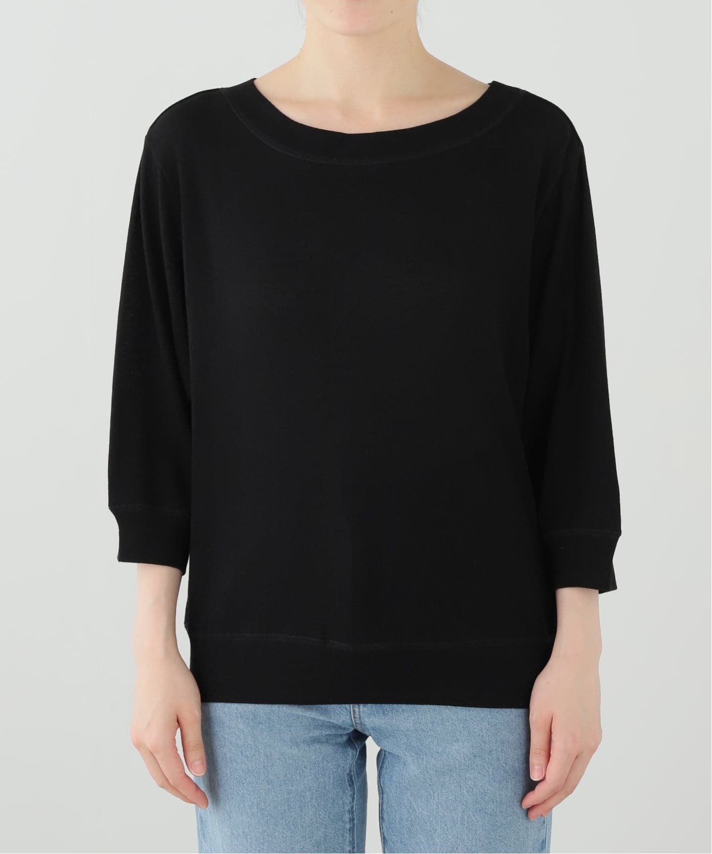 新品未使用！IENA ブラック/ホワイトストライプ カットソー IENA｜イエナのTシャツ／カットソー（レディース／カラーがブラック