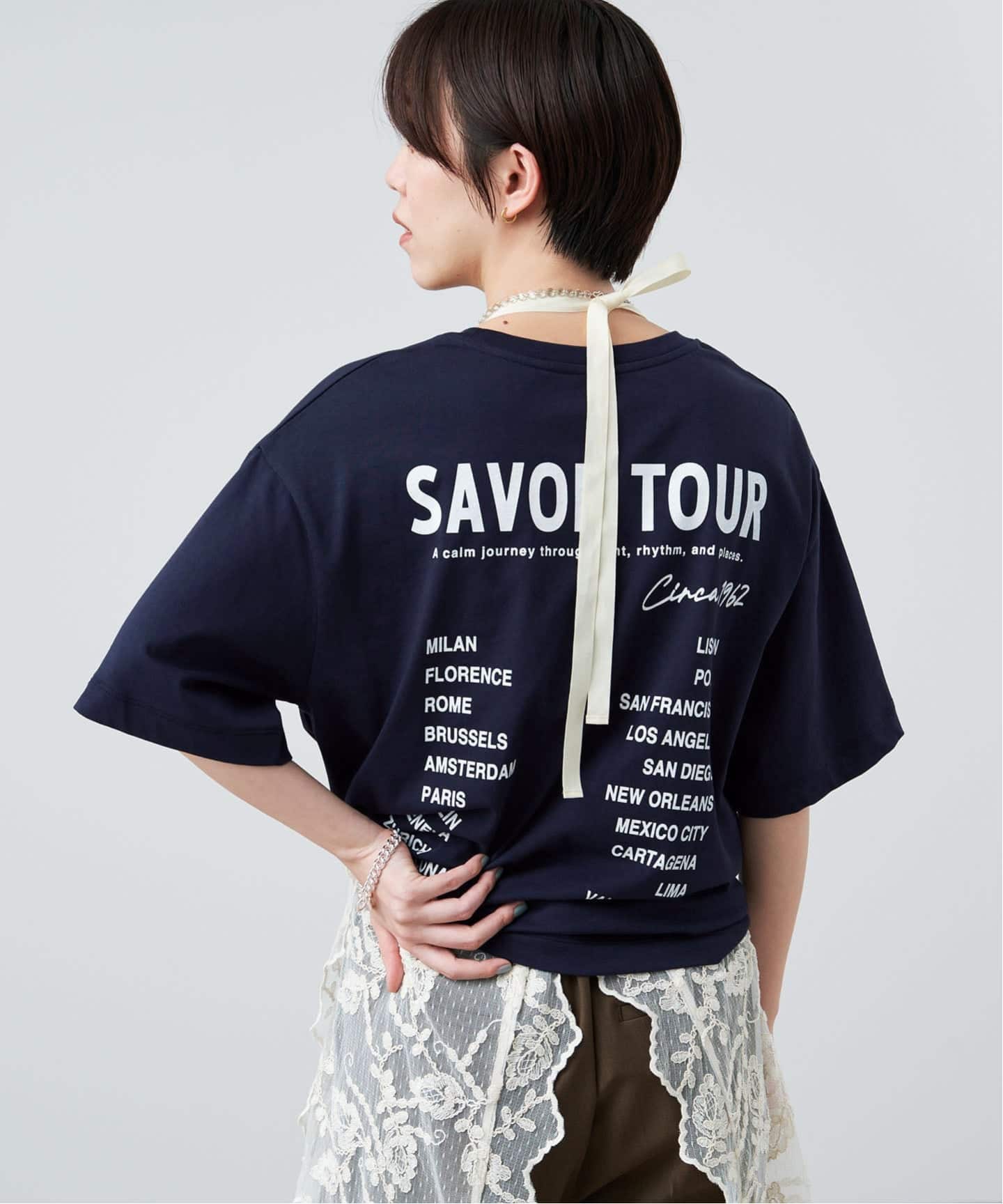 追加》バックロゴツアーTシャツ（Tシャツ／カットソー）｜IENA（イエナ