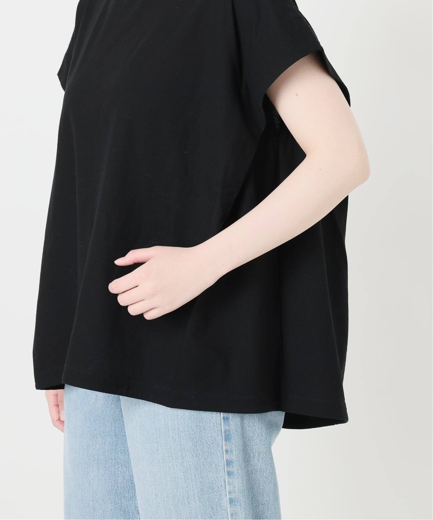 追加/接触冷感》フレンチタックスリーブ ドロストTシャツ（Tシャツ