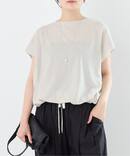 《追加/接触冷感》フレンチタックスリーブ ドロストTシャツ