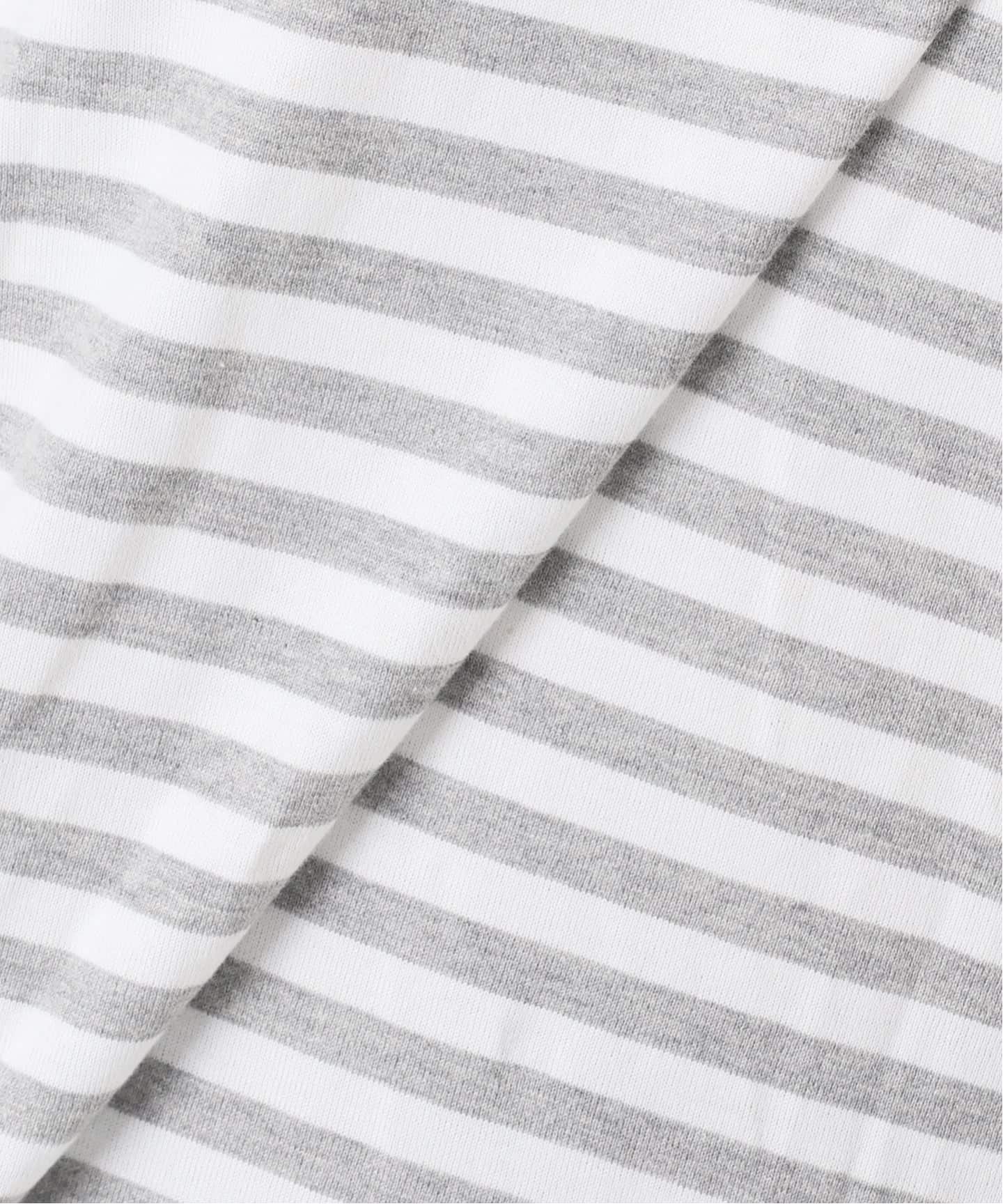 BLACK フリル付きボーダーカットソー（Tシャツ／カットソー）｜IENA