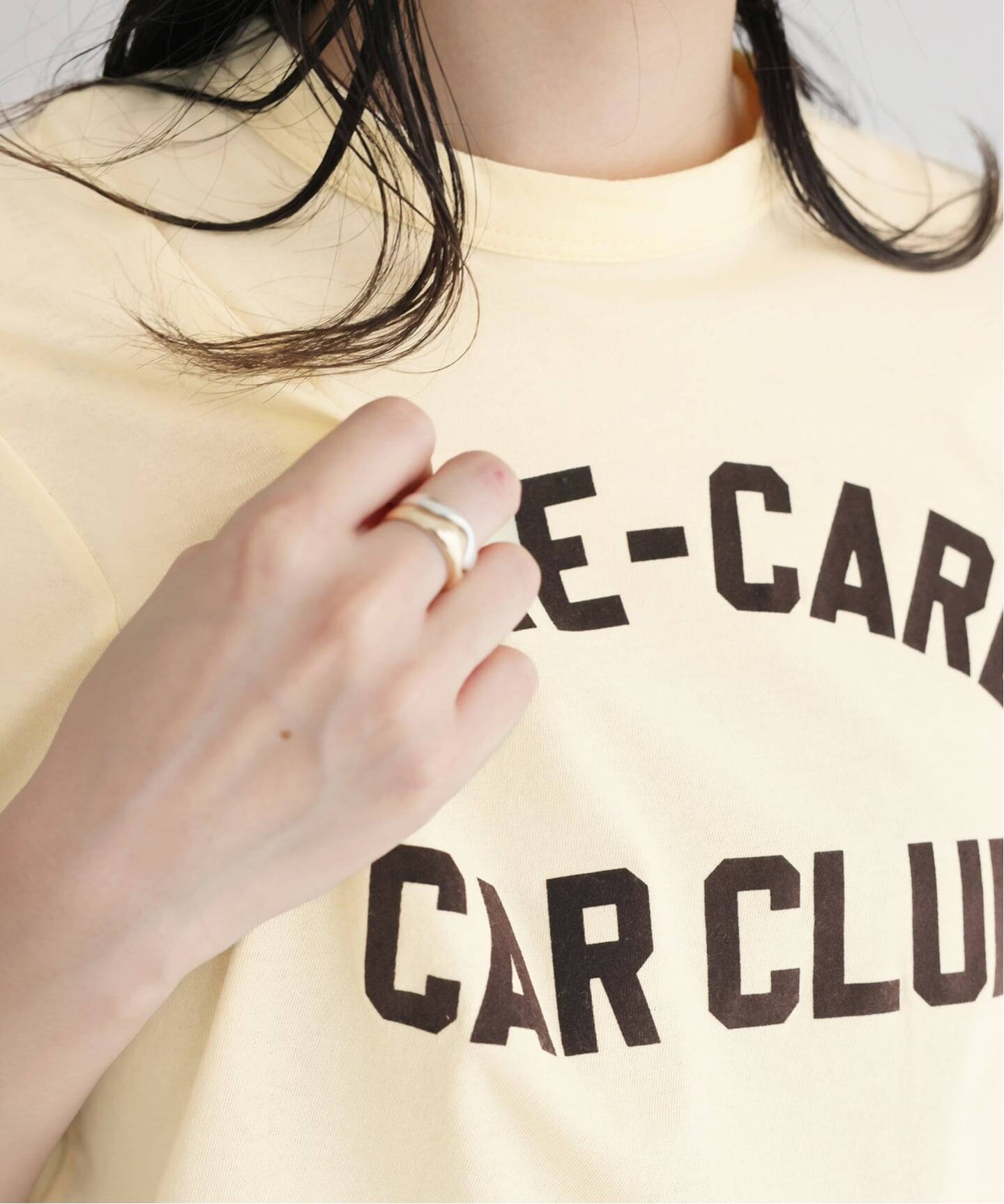 BLACK フロッキーロゴプリントTシャツ（Tシャツ／カットソー）｜IENA