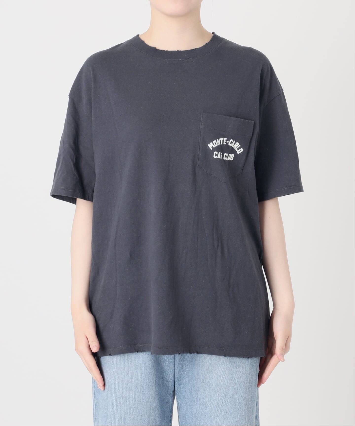 BLACK ポケット付きプリントTシャツ（Tシャツ／カットソー）｜IENA