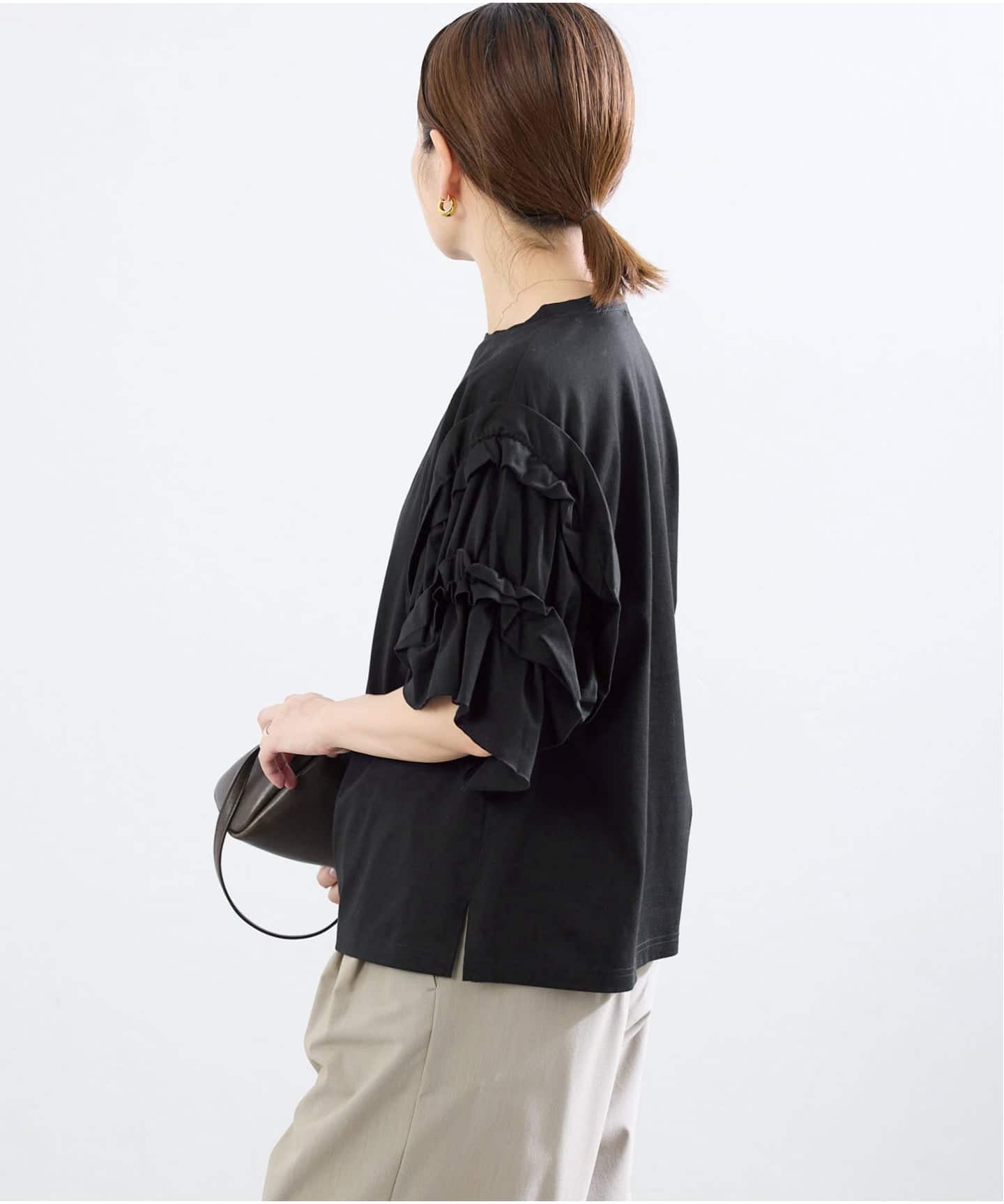 袖ギャザーフリルカットソー（Tシャツ／カットソー）｜IENA（イエナ