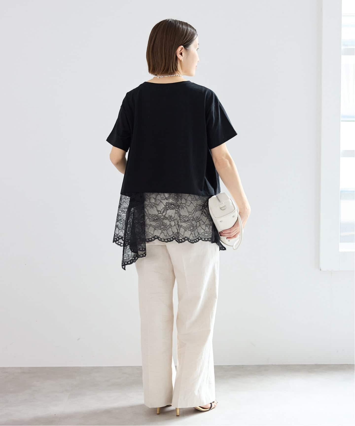 レースコンビTシャツ（Tシャツ／カットソー）｜IENA（イエナ）の通販