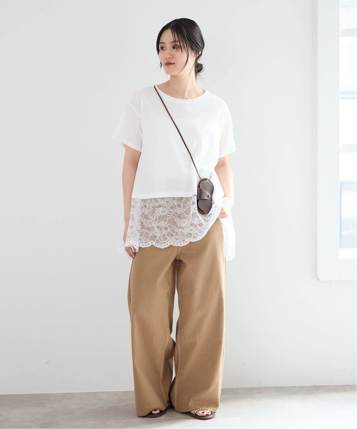 レースコンビTシャツ（Tシャツ／カットソー）｜IENA（イエナ）の通販