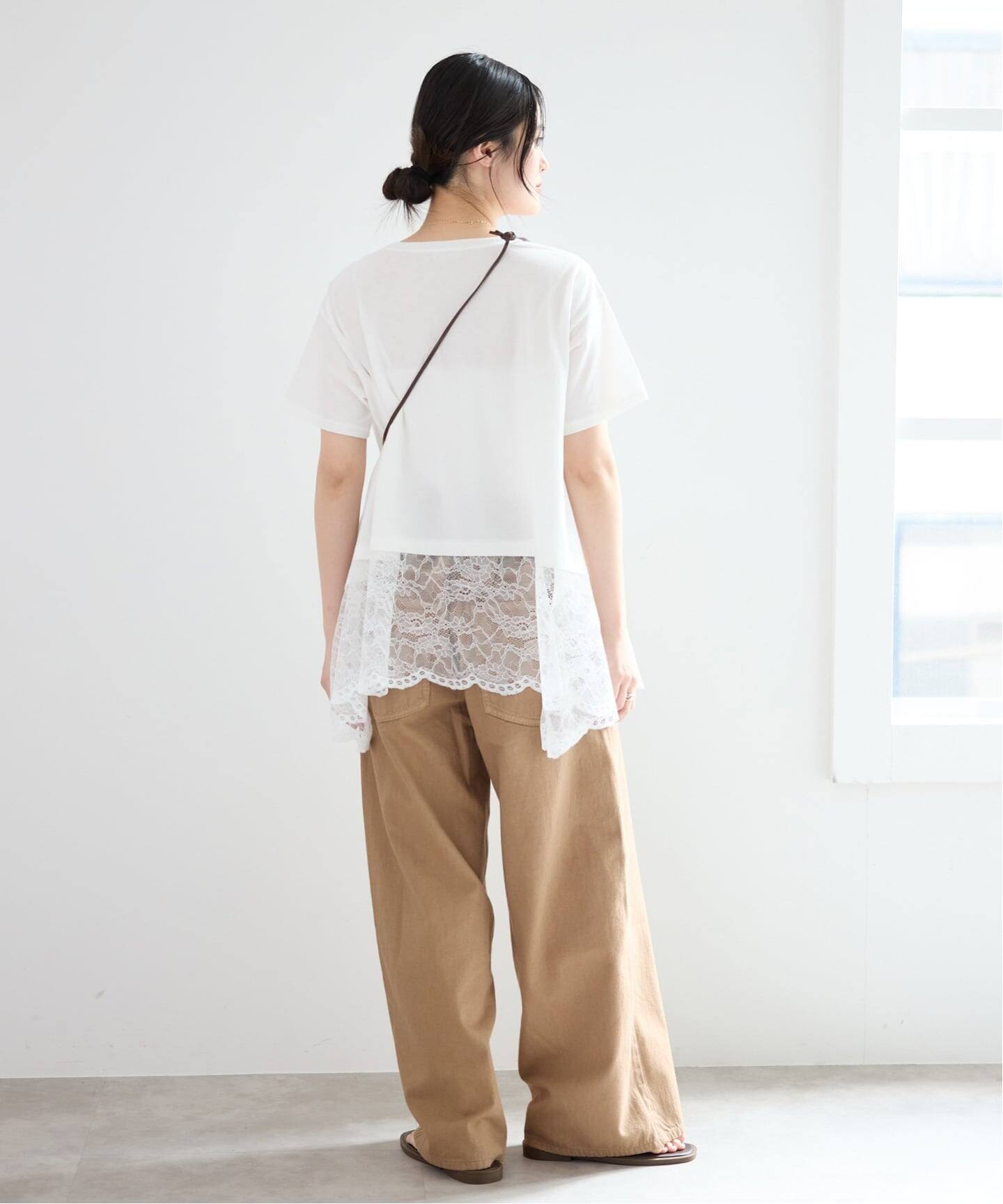 レースコンビTシャツ（Tシャツ／カットソー）｜IENA（イエナ）の通販