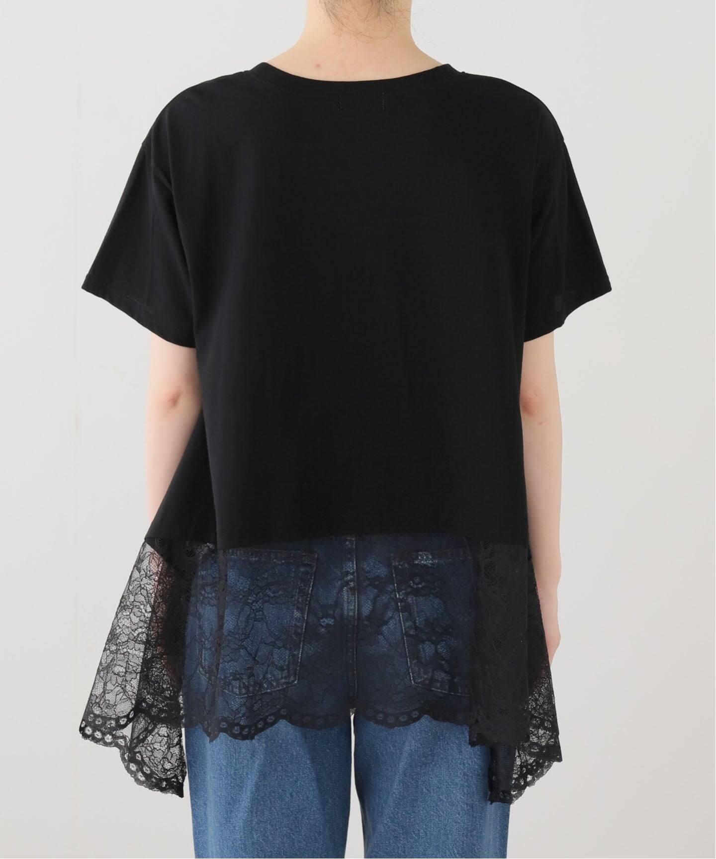 イエナ レース トップス Tシャツ ネイビー セール】カラーレースブラウス◇（シャツ/ブラウス）｜SLOBE IENA