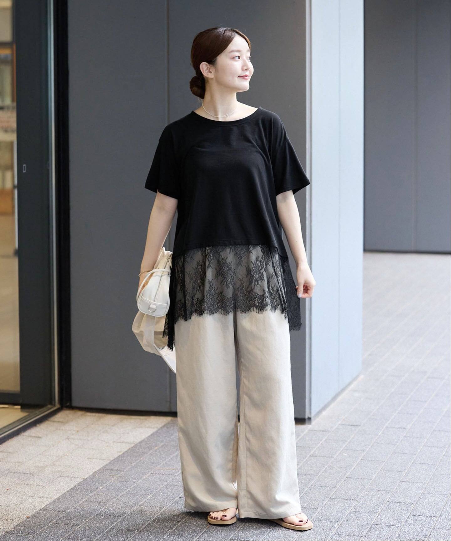 レースドッキングTシャツ（Tシャツ／カットソー）｜IENA（イエナ）の