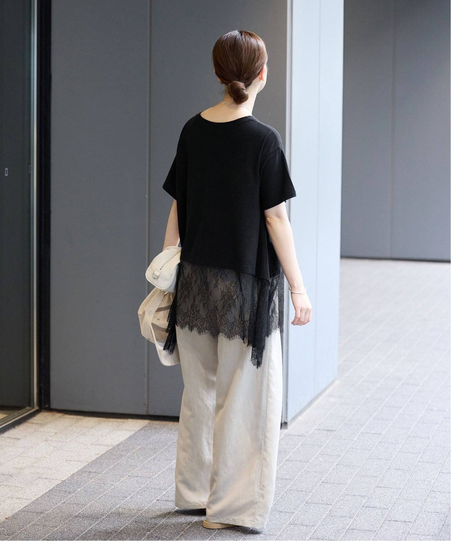 レースドッキングTシャツ（Tシャツ／カットソー）｜IENA（イエナ）の