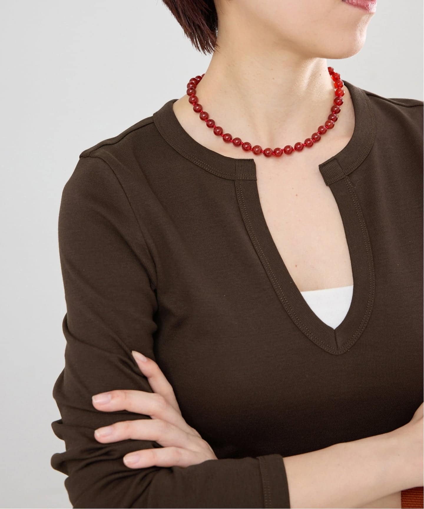 Tシャツ／カットソー（レディース／カラーがブラウン）の通販