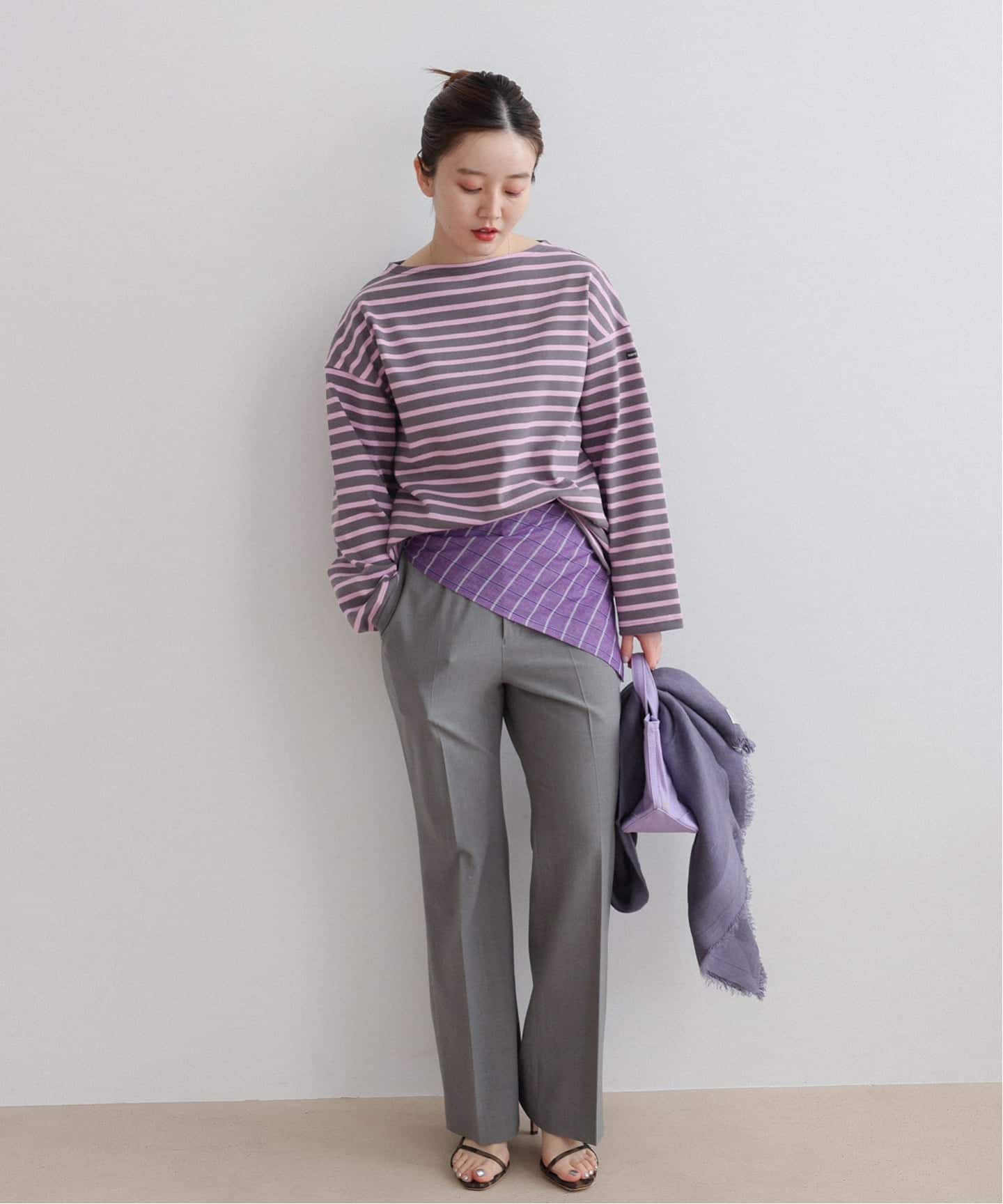 IENA❤️セントジェームス OUESSANT LOOSE カットソーグレーT3 SAINT JAMES/セントジェームス】OUESSANT LOOSE/ウェッソン ルーズ（T
