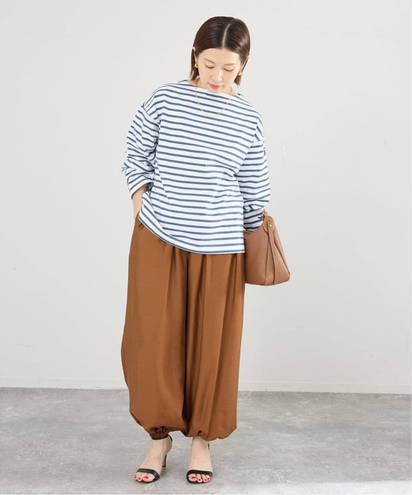【IENA】セントジェームス OUESSANT LOOSE カットソー ブラウン 一部カラー別注》SAINT JAMES/セントジェームス OUESSANT LOOSE