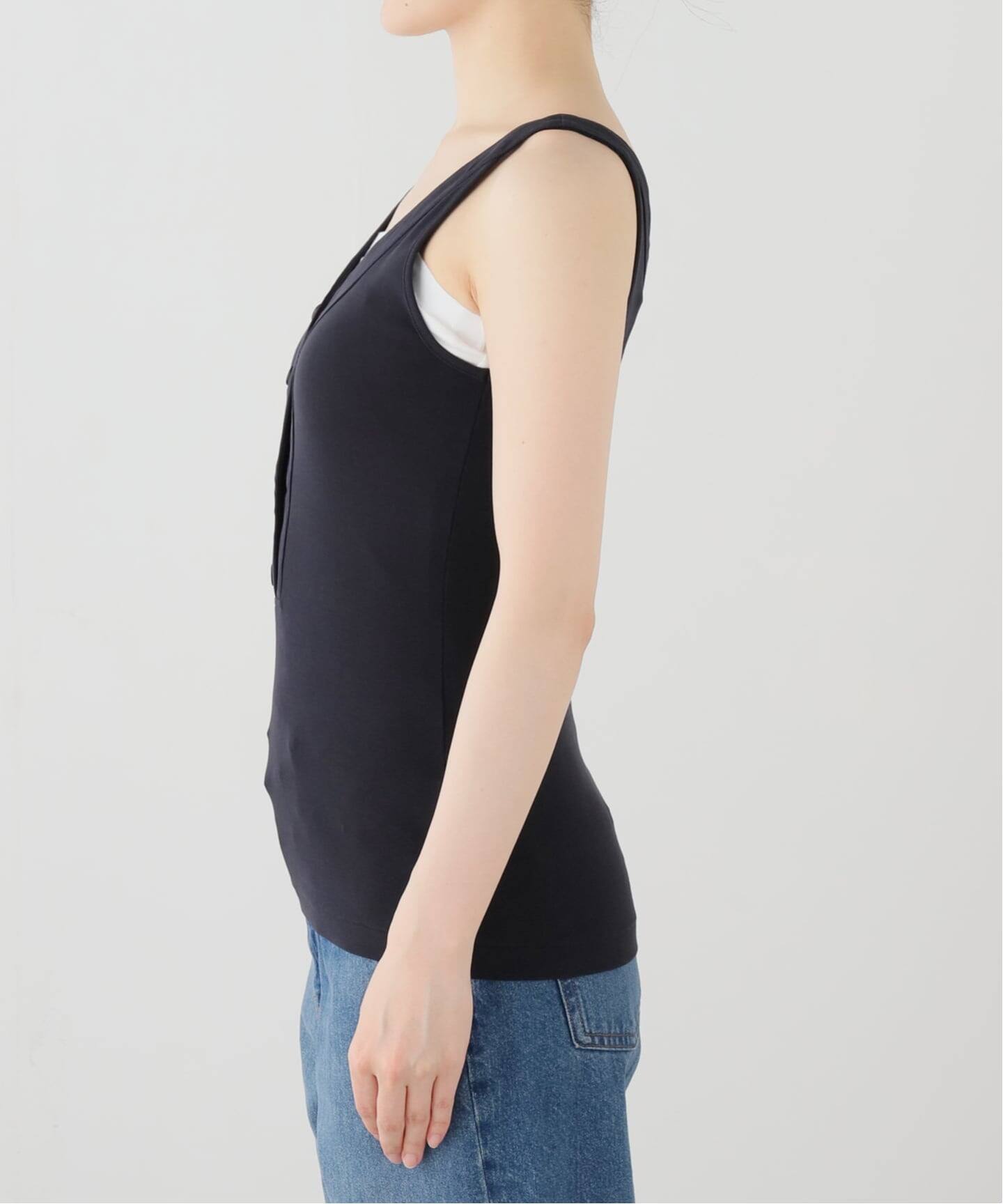 AURALEE/オーラリー ORGANIC CT FINE RIB TANK タンクトップ A26ST03OF