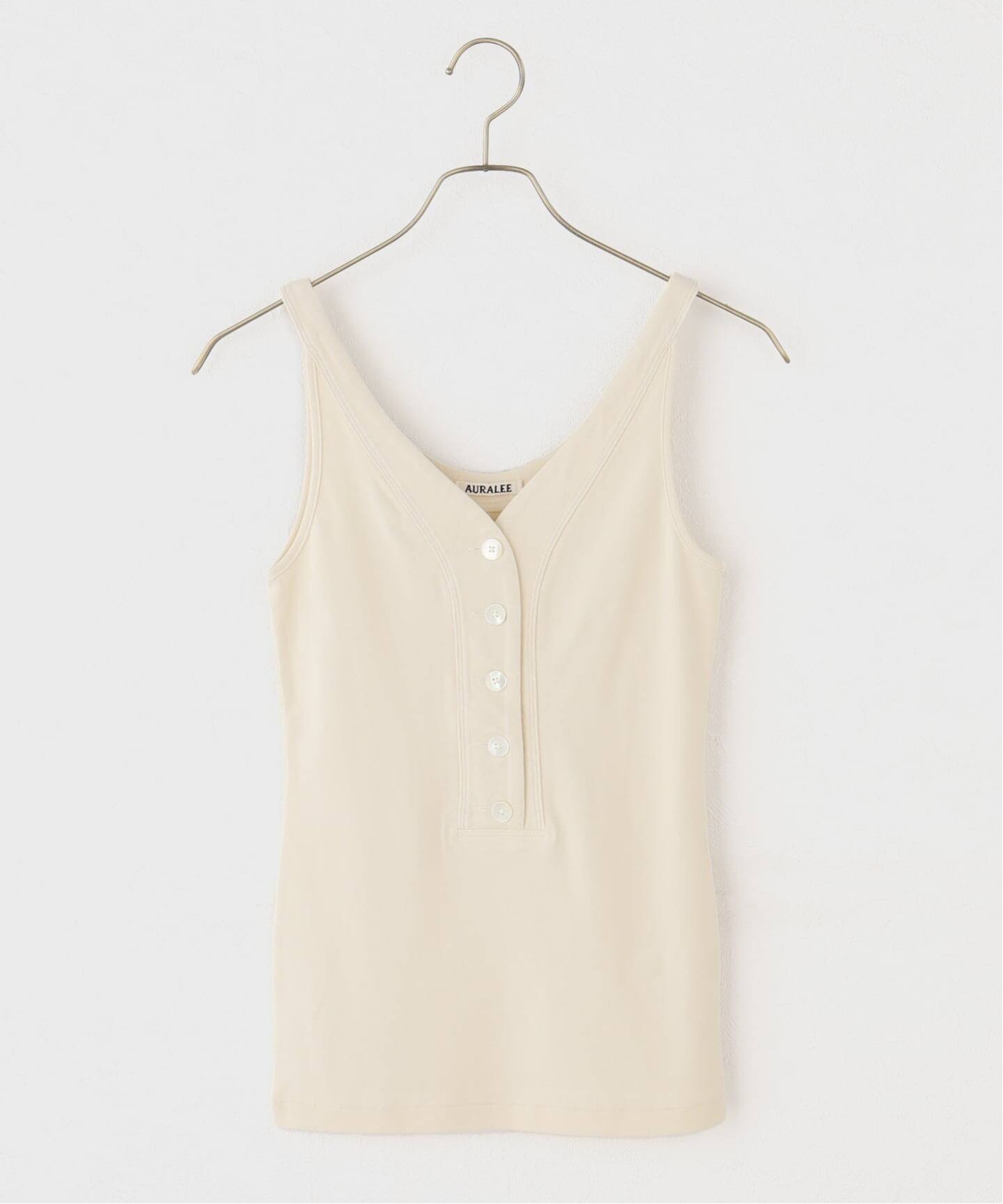 AURALEE/オーラリー ORGANIC CT FINE RIB TANK タンクトップ A26ST03OF 