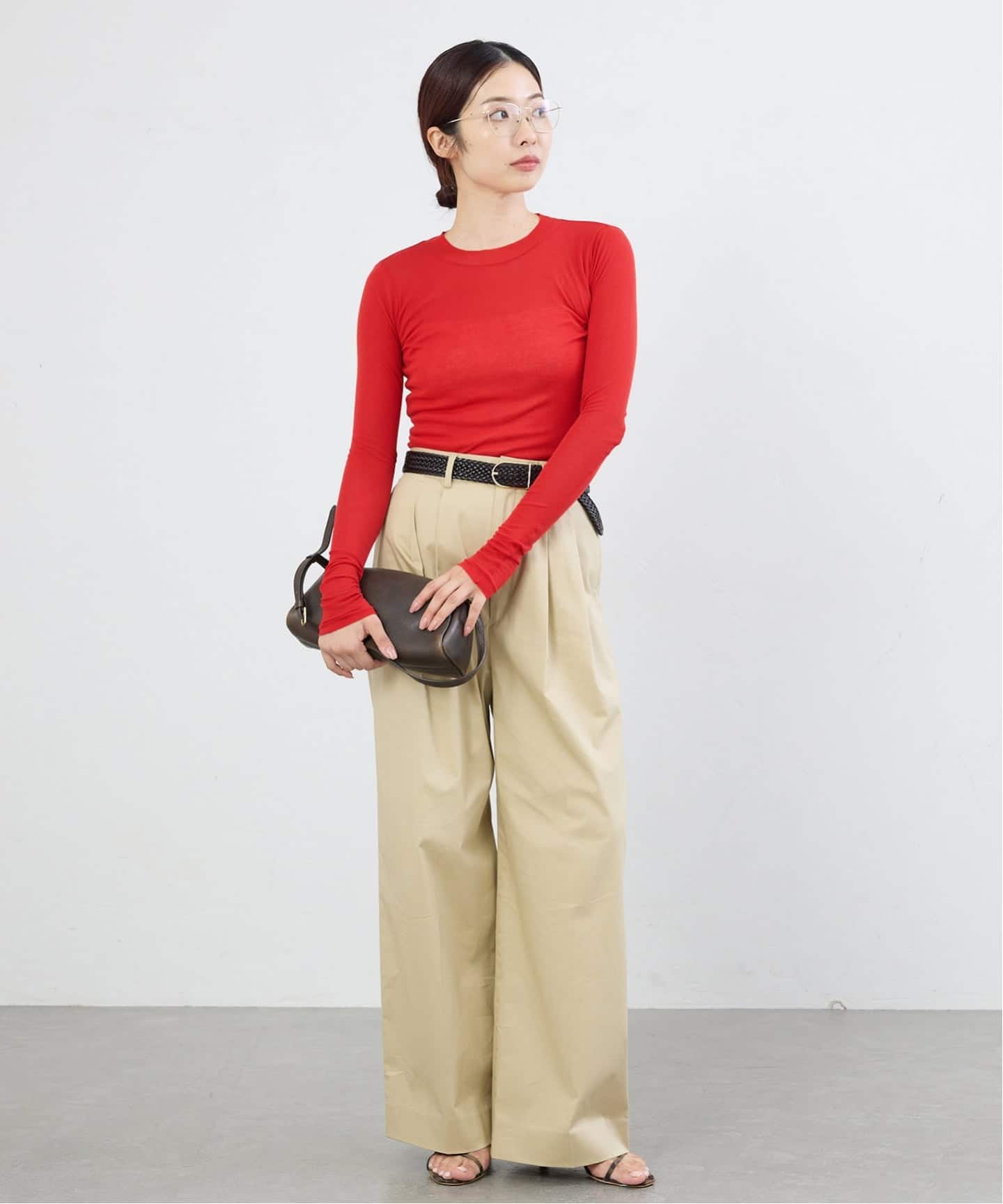 AURALEE/オーラリー SUPER HIGH GAUGE SHEER RIB LST カットソー