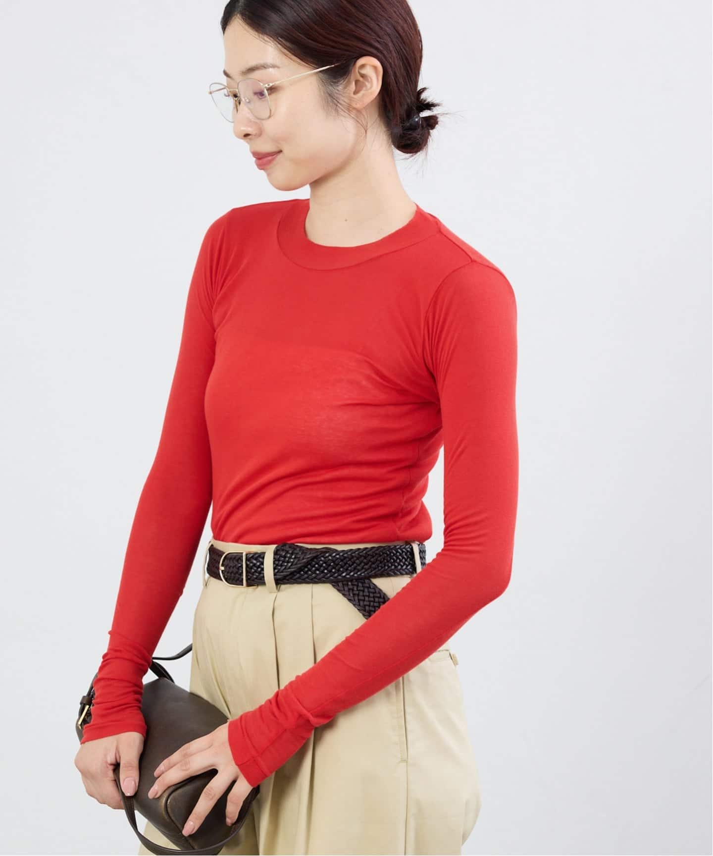 AURALEE/オーラリー SUPER HIGH GAUGE SHEER RIB LST カットソー