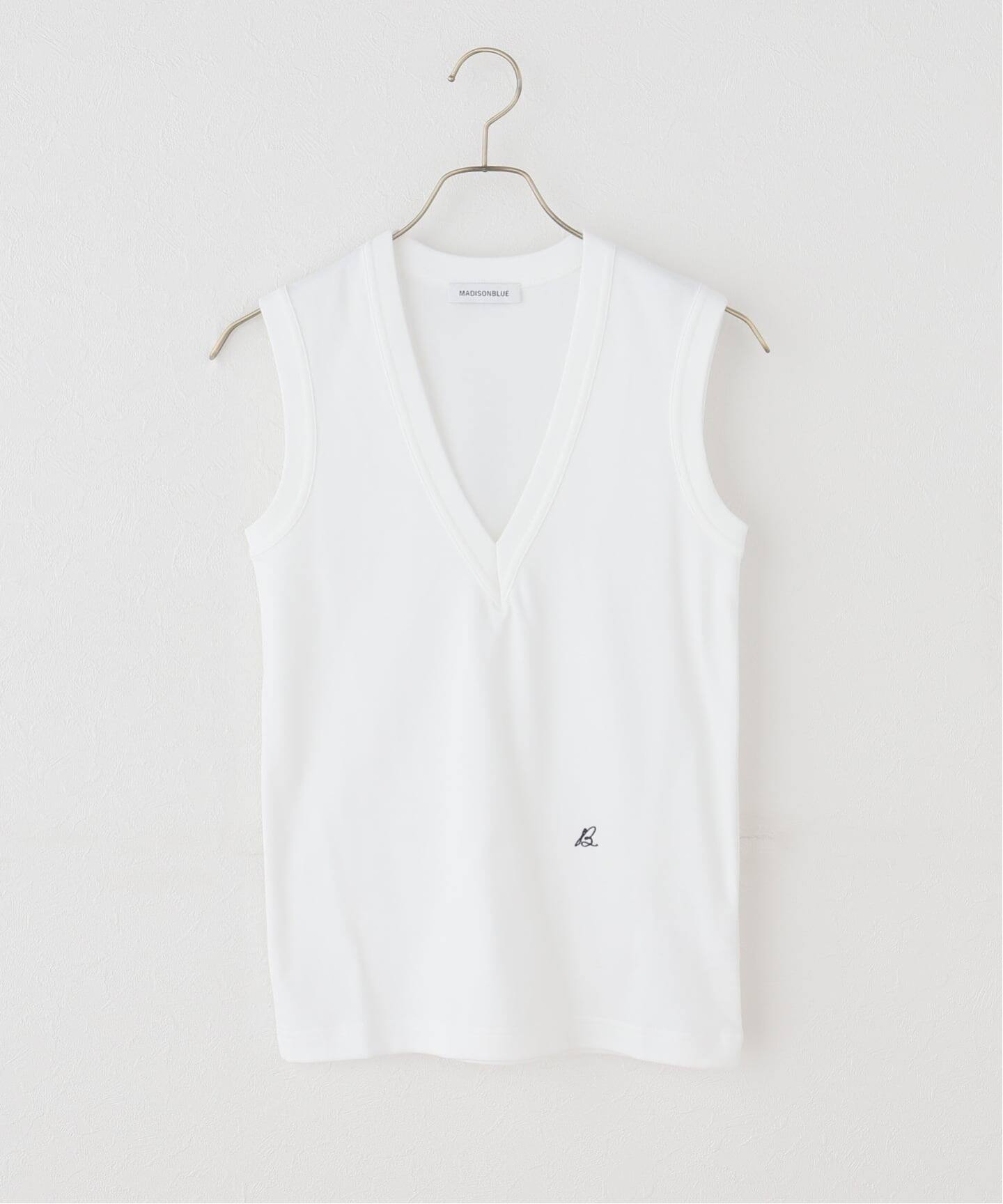 MADISONBLUE/マディソンブルー DEEP V NECK TANK タンクトップ MB261 
