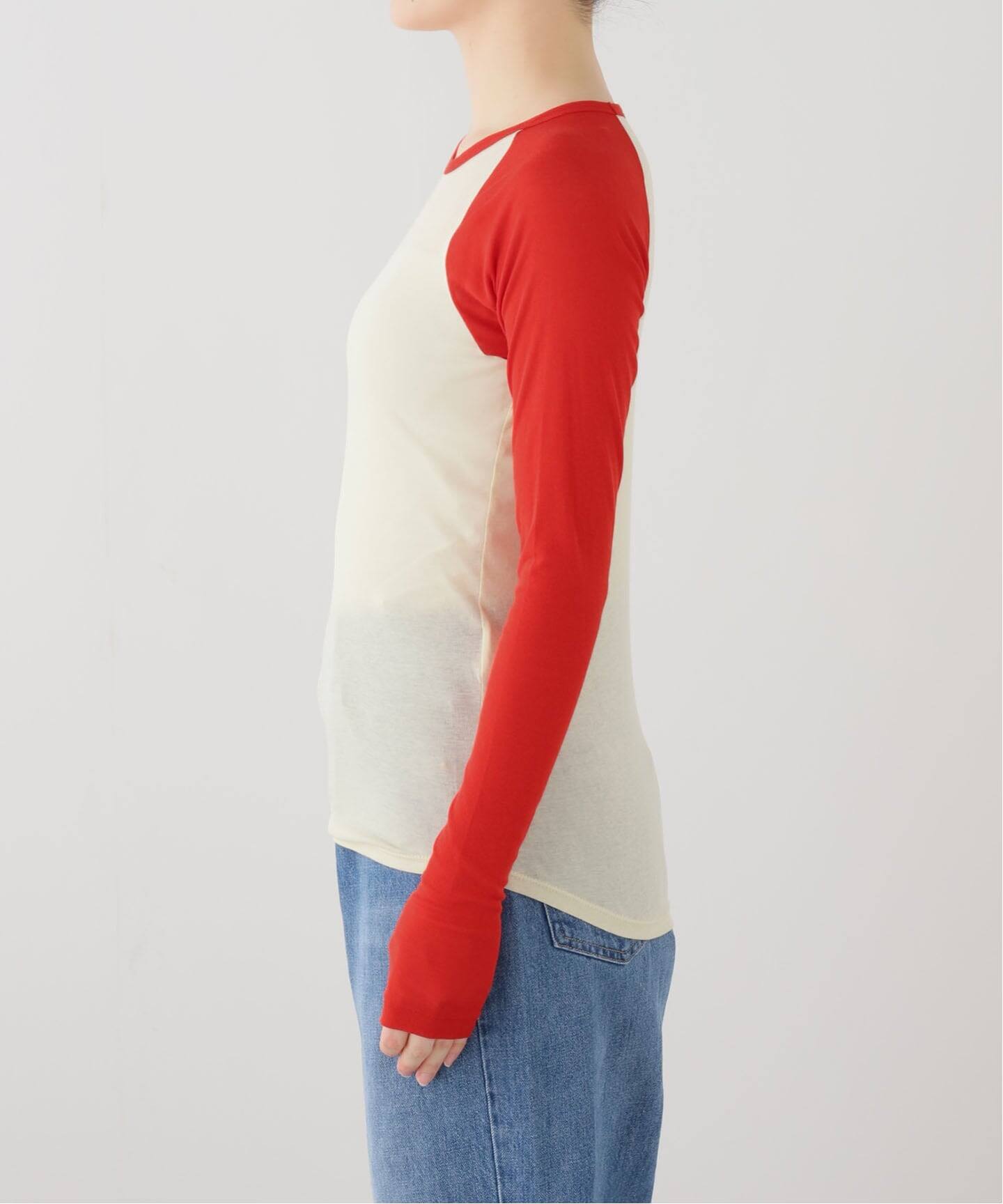 AURALEE/オーラリー super sheer raglan p/o カットソー A26SP06HF（T