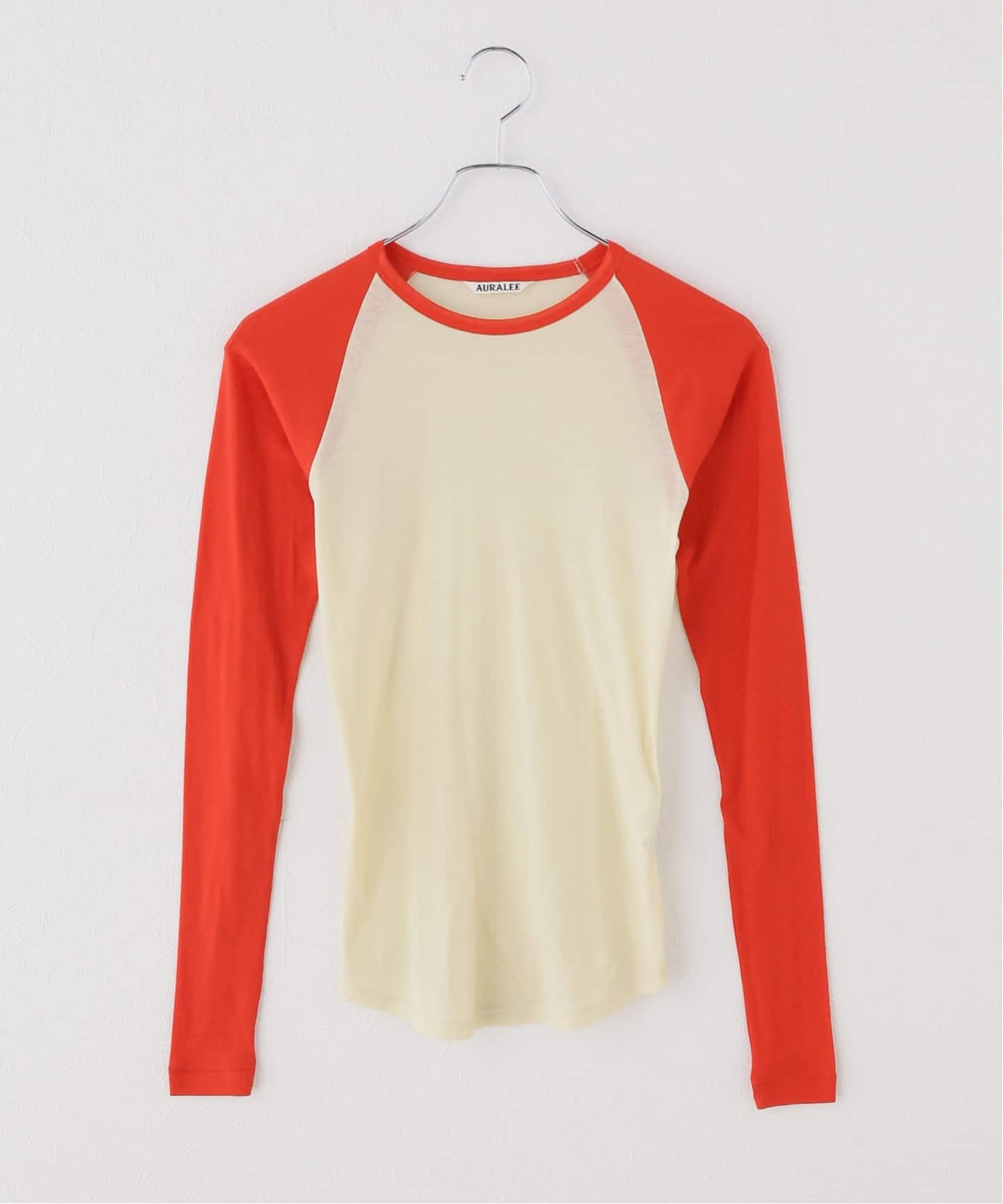イエナ☆AURALEEコラボカットソー AURALEE/オーラリー super sheer raglan p/o カットソー A26SP06HF（T