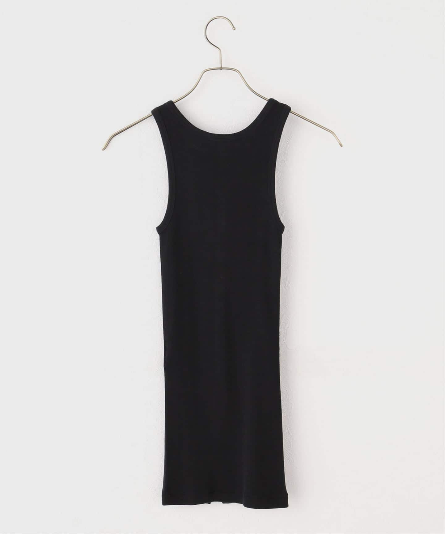 Auralee オーガニックソフトリブタンクトップ　黒　サイズ1 ORGANIC SOFT RIB TANK TOP - BLACK (A25ST05OT) | セレクトショップ