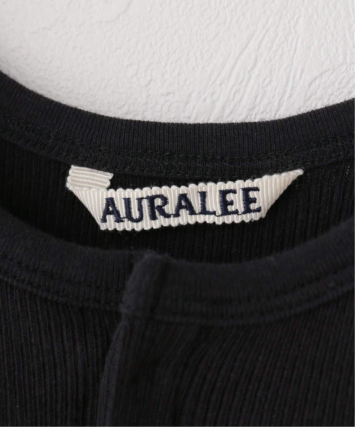 Auralee オーガニックソフトリブタンクトップ　黒　サイズ1 ADAM ET ROPÉ FEMME(アダム エ ロペ ファム) / 【公式サイト限定