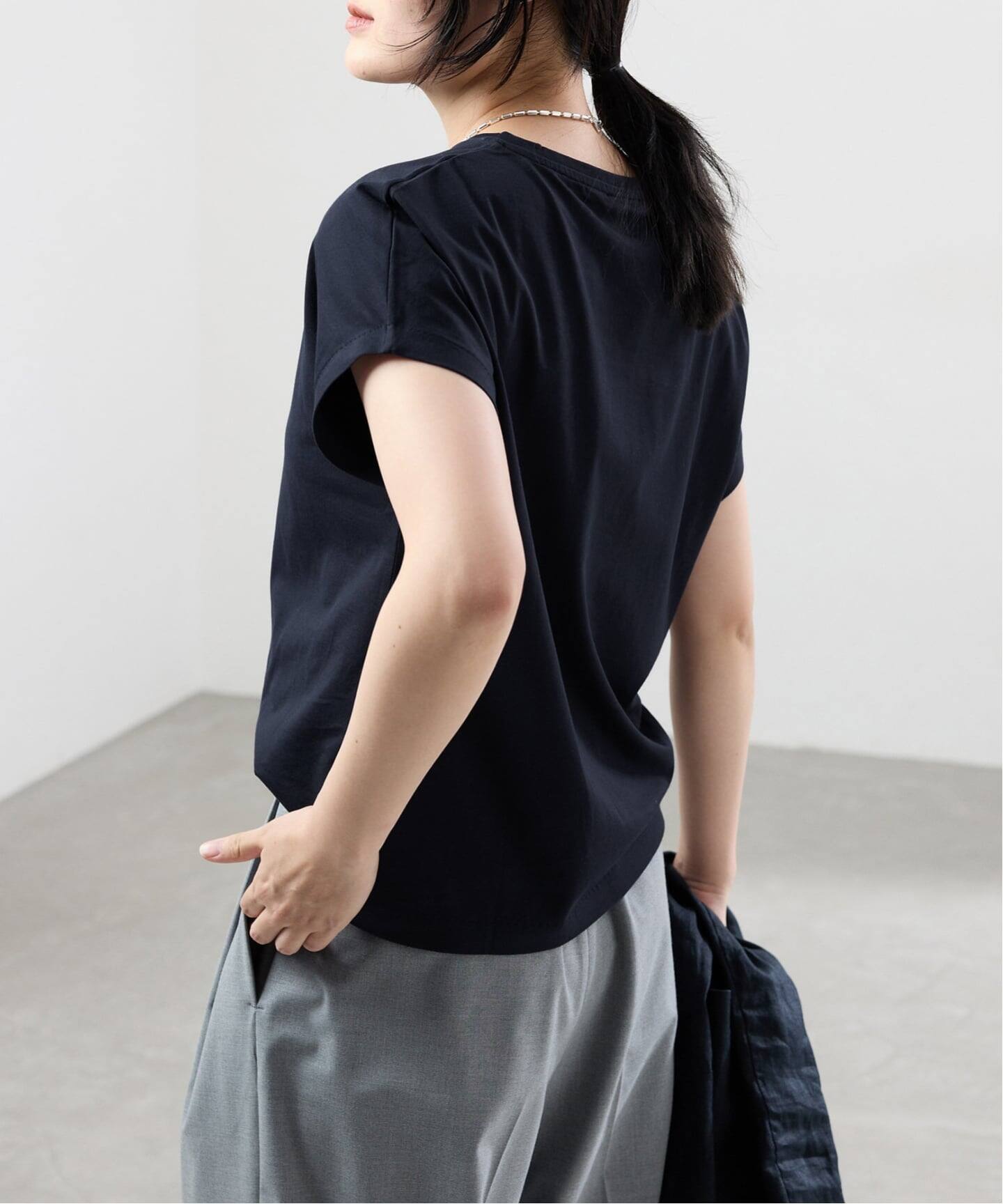 ATON/エイトン SUVIN 60/2 CAP SLEEVE Tシャツ（Tシャツ／カットソー