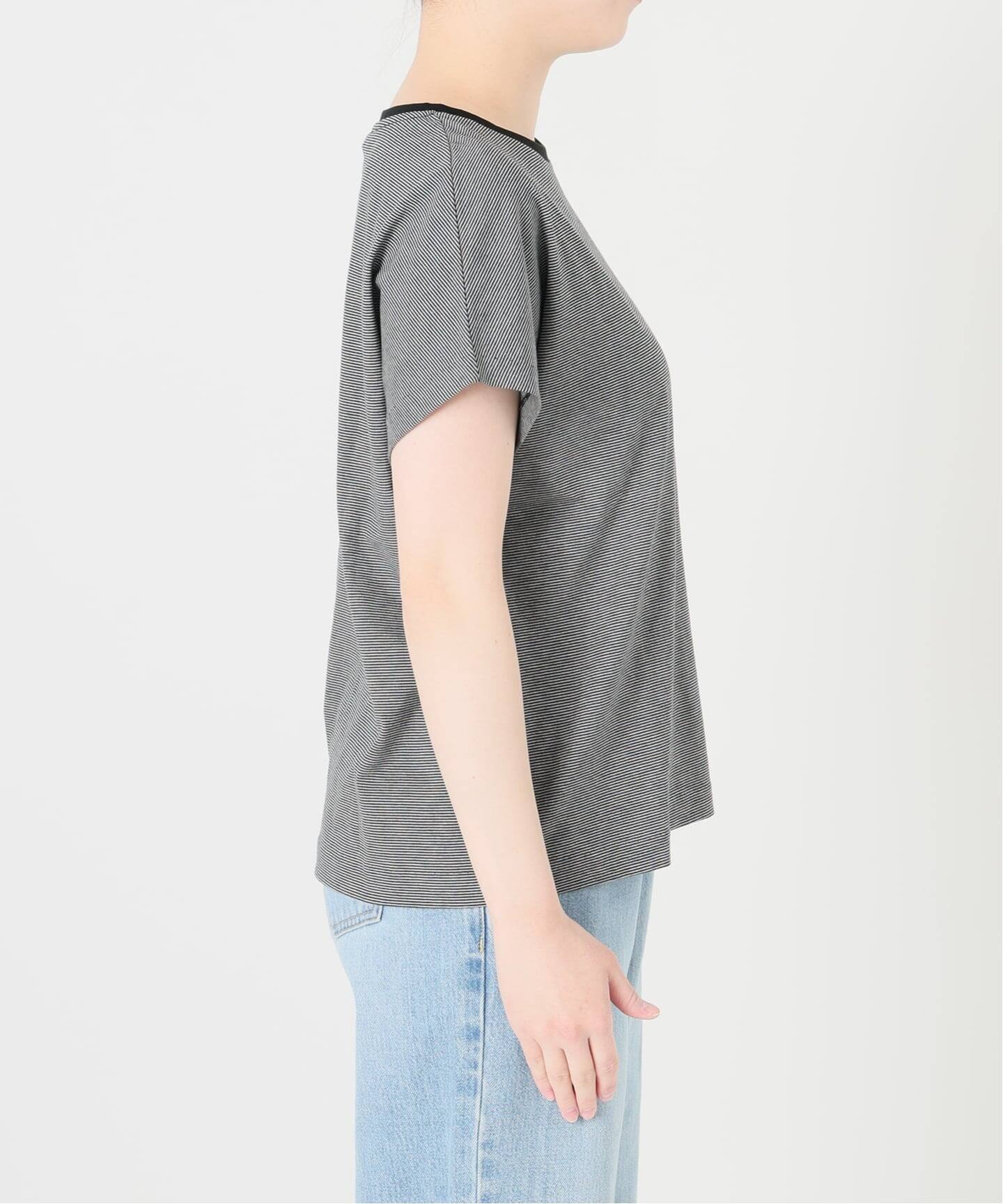ATON (エイトン) ☆☆ ② SSカットソー レディース ネイビー 01 ATON（エイトン） tシャツ ATON / オーバーサイズ ロングスリーブ T