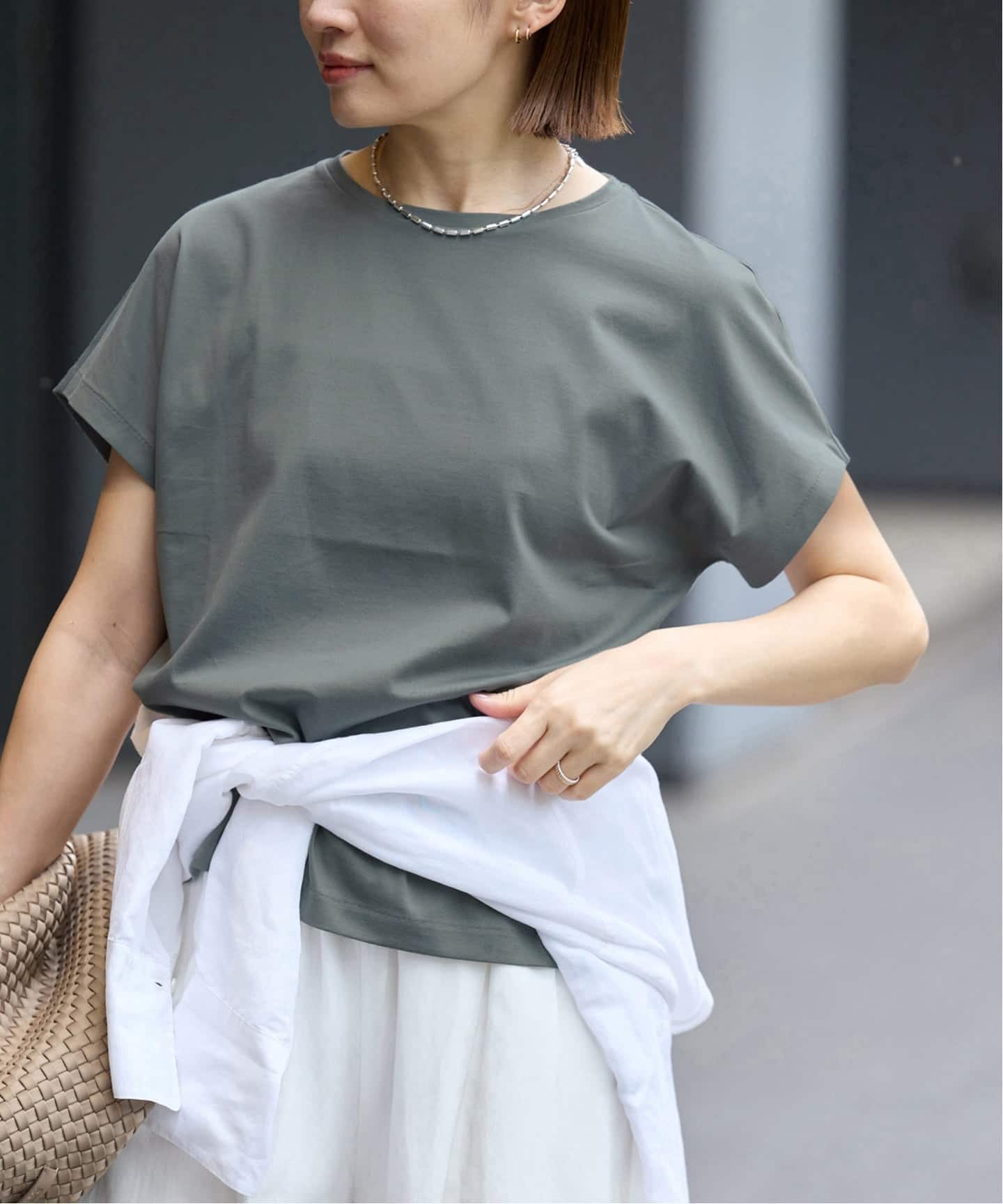 ATON/エイトン SUVIN 60/2 CAP SLEEVE Tシャツ（Tシャツ／カットソー