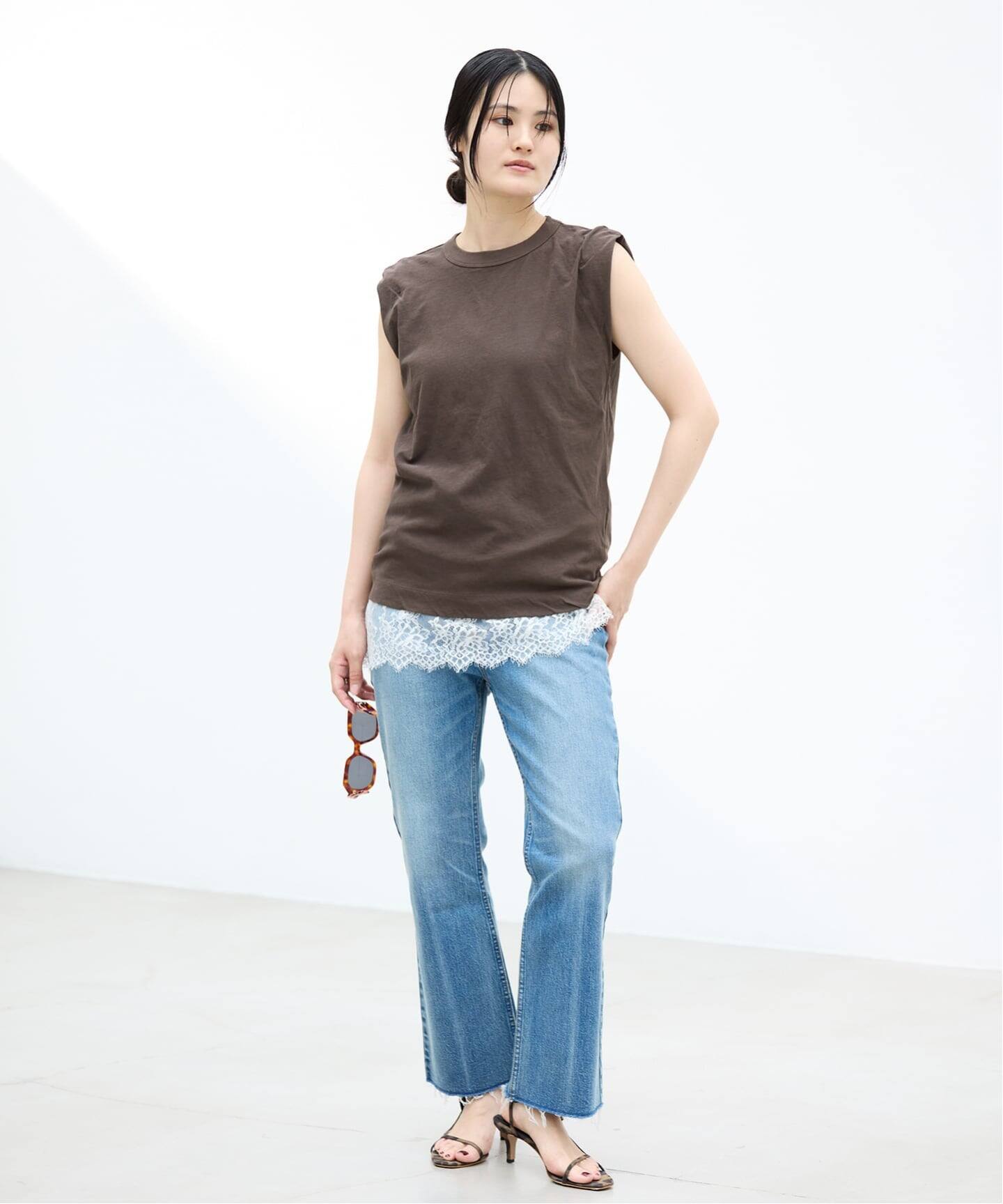 ATON/エイトン FRESCA SINGLEJERSEY NS ノースリーブ（Tシャツ