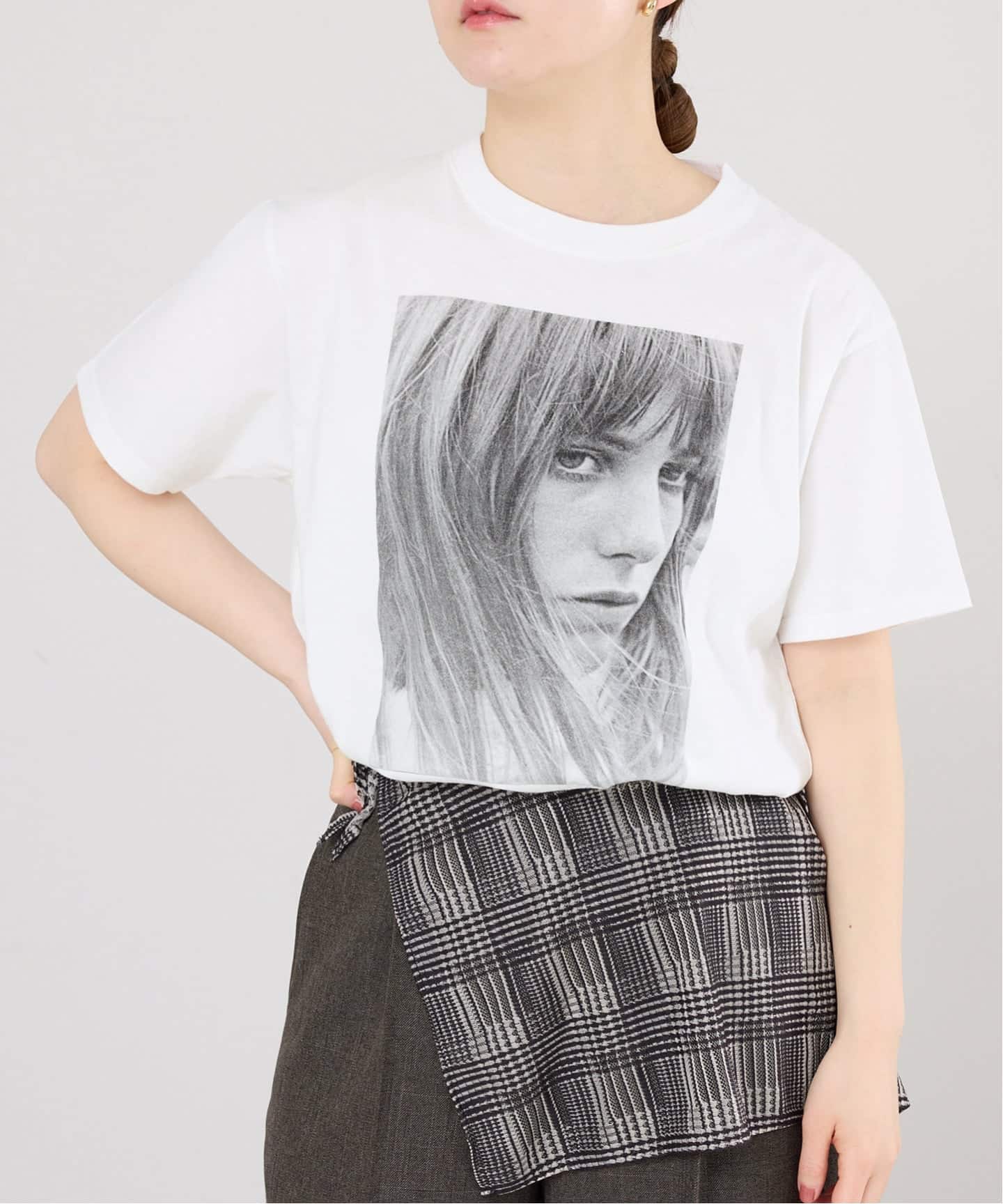 クチュール ド アダム Tシャツ Jane COUTURE D'ADAM/クチュールドアダム monochro jane T Tシャツ 26SS-245