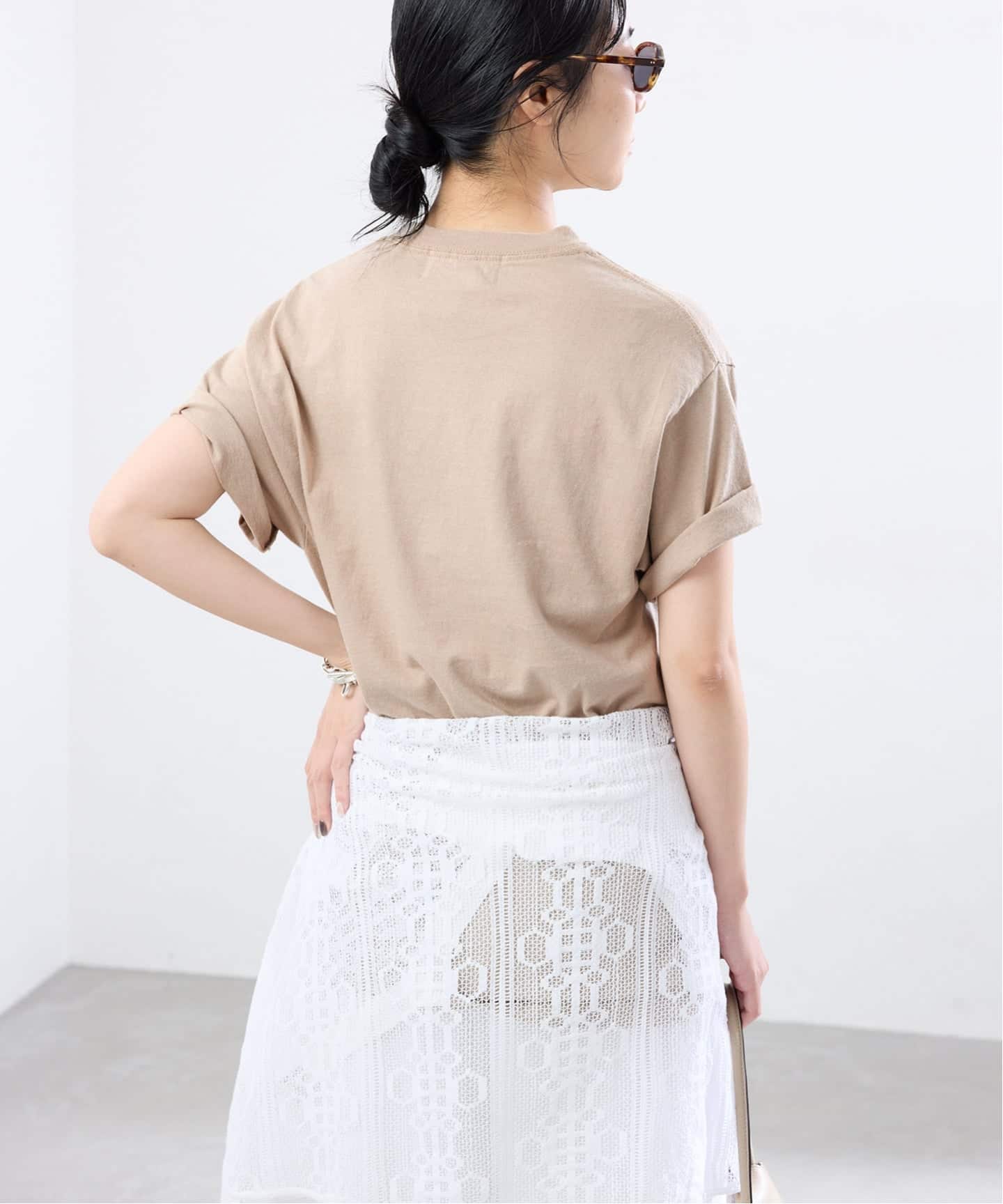MASSES バーブワイヤー ショーツ L ベージュ 総柄 有刺鉄線 コットン 一部店舗・WEB限定》J.J.Mercer フレンチフォトTシャツ F（Tシャツ
