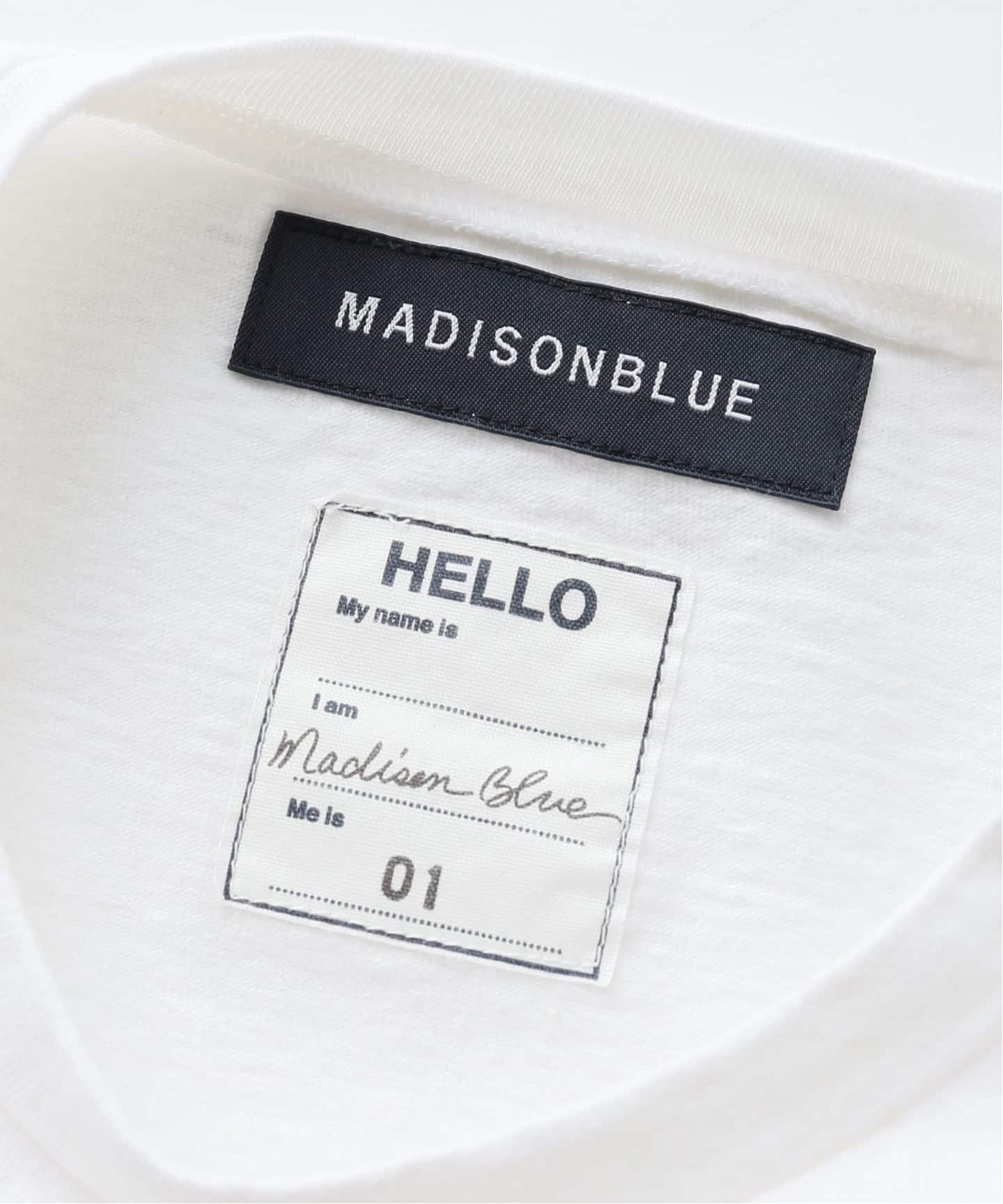 MADISONBLUE/マディソンブルー HELLO TEEH Tシャツ MB000-7001（T