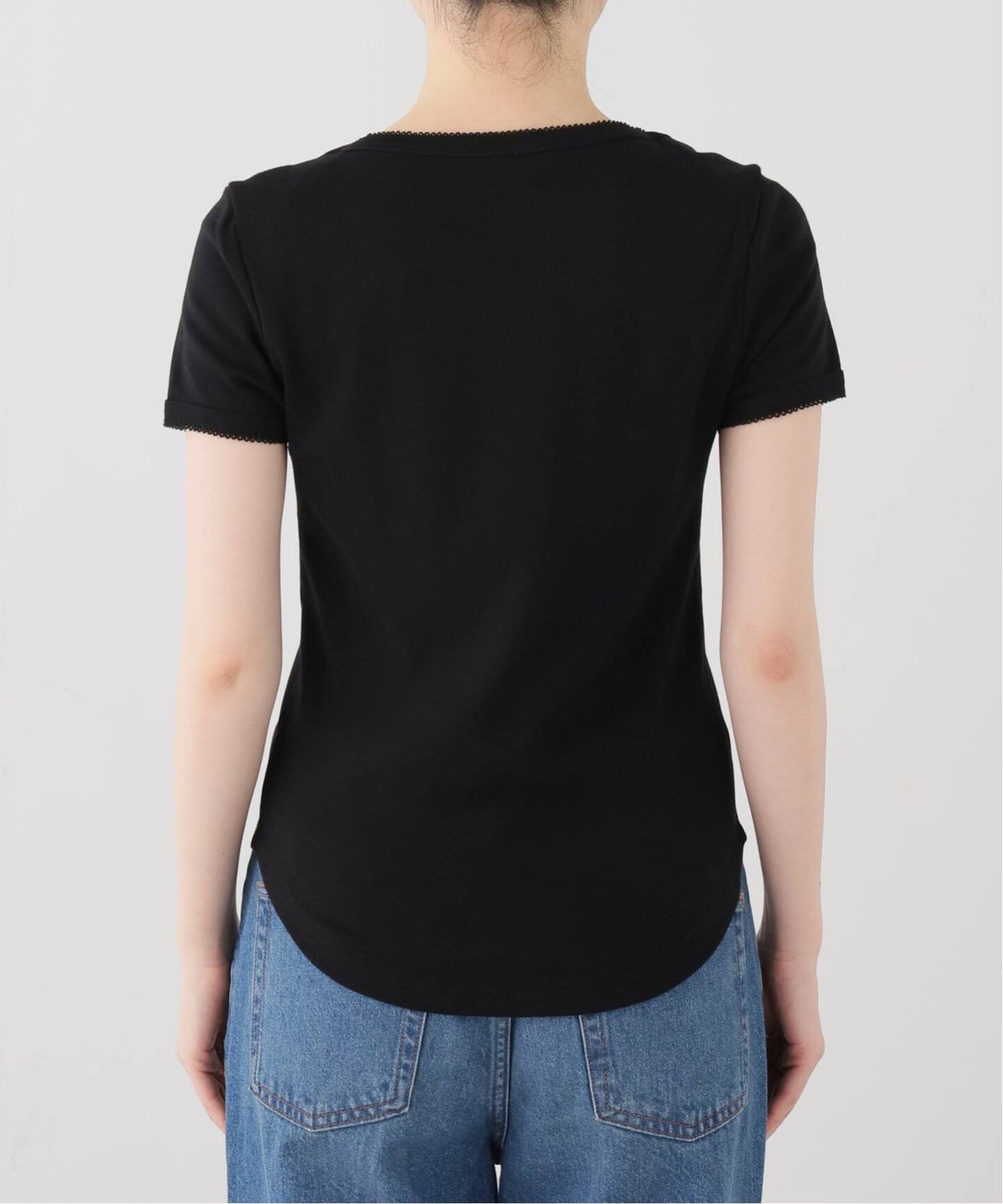 MADISONBLUE/マディソンブルー EMBROIDERED TRIM BOAT TEE Tシャツ
