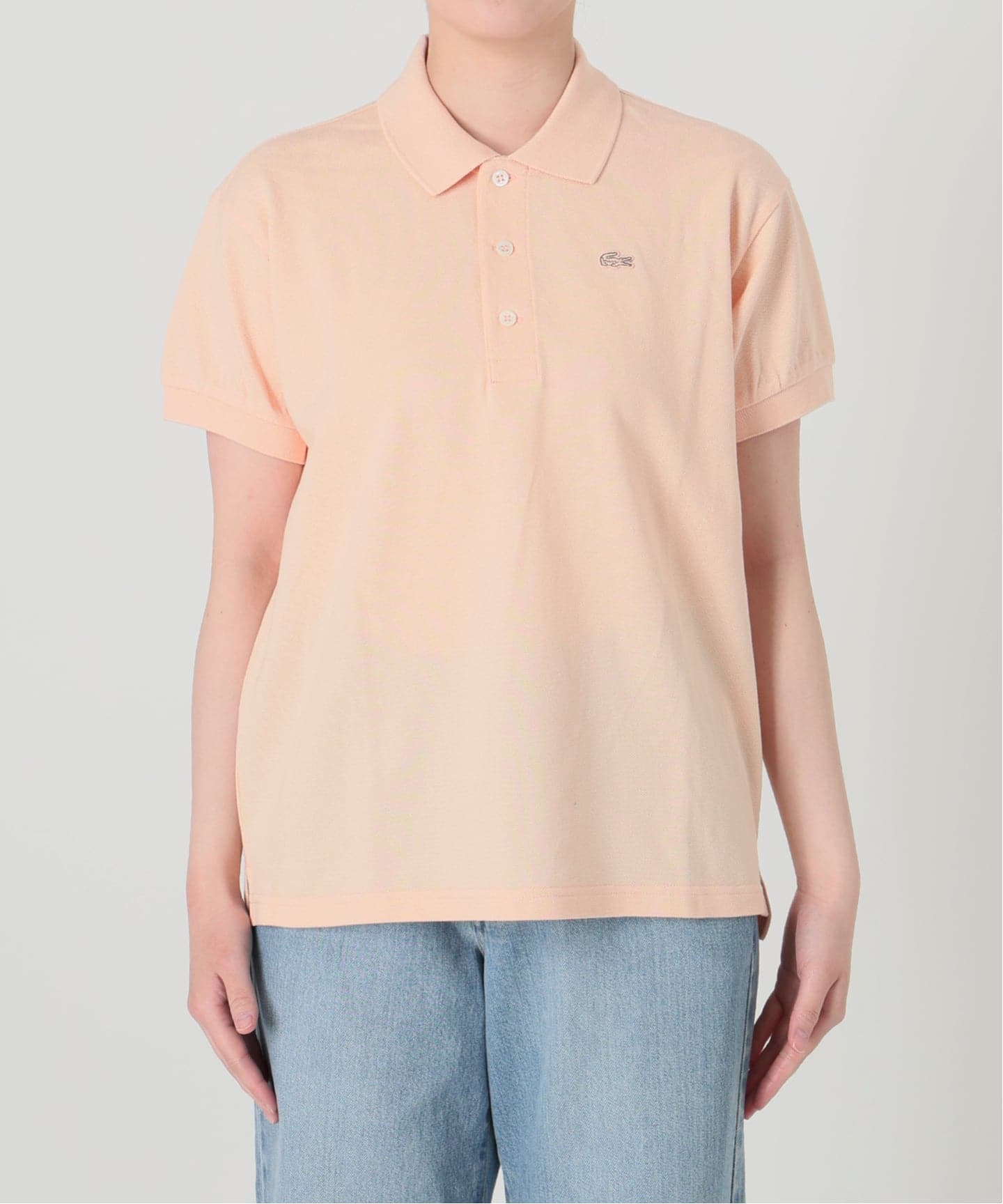 LACOSTE/ラコステ IENA別注 オレンジ LACOSTE/ラコステ 別注 POLO SHIRTS ポロシャツ PF013J-99（ポロシャツ