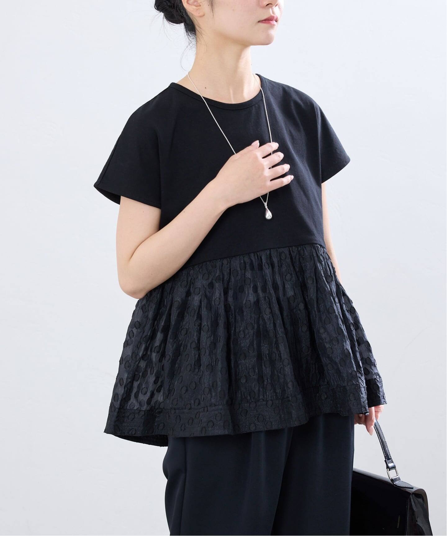 TORRAZZO DONNA/トラッゾドンナ ドットTシャツ（Tシャツ／カットソー