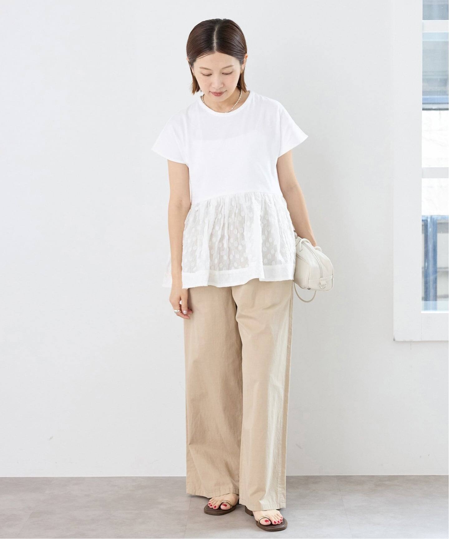TORRAZZO DONNA/トラッゾドンナ ドットTシャツ（Tシャツ／カットソー