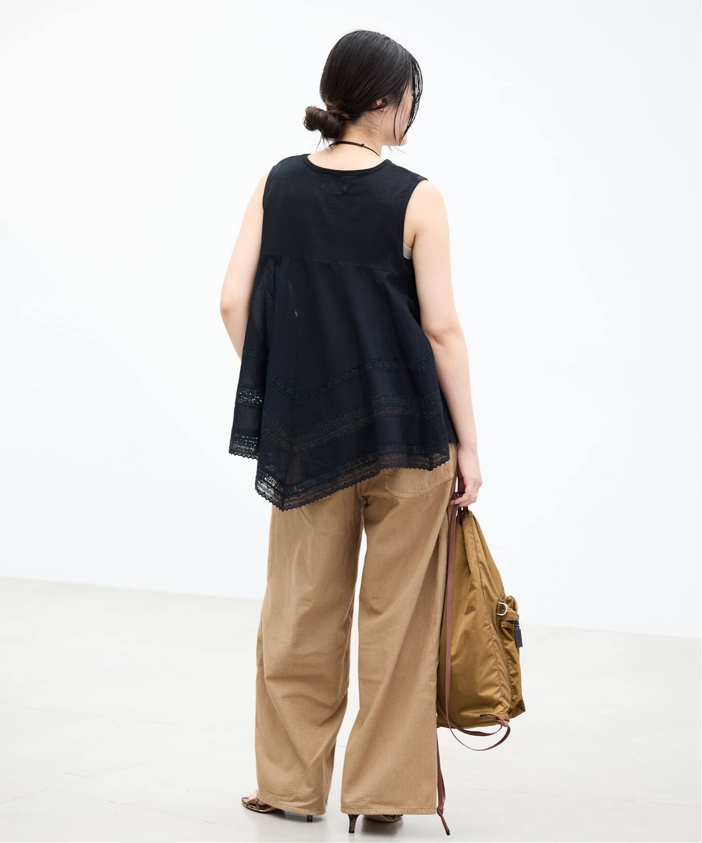 AAYUSHI/アユーシ バックスカーフノースリーブトップス SGN08111（T 