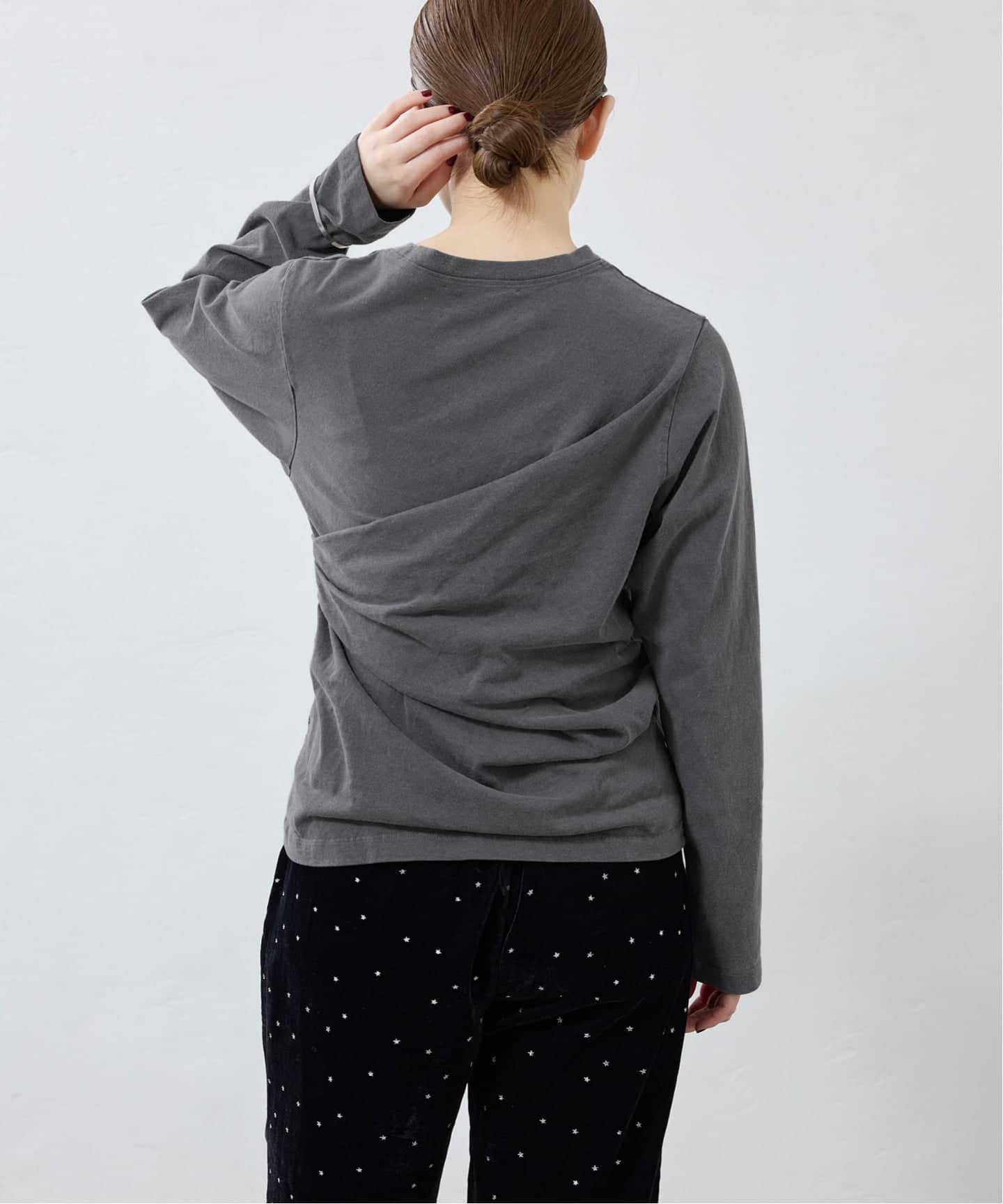 ywy/ワイワイ 別注 TUCK DRAPE TOPS EX カットソー TUCK DRP VNTG（T