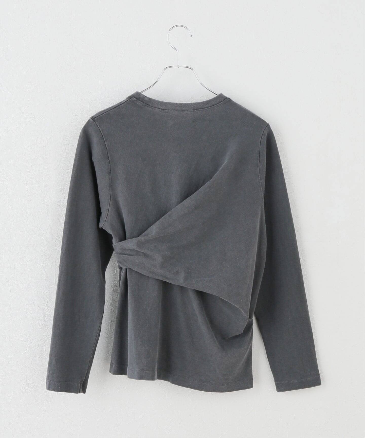 ywy TUCK DRAPE TEE SHIRT/Tシャツ ywy/ワイワイ 別注 TUCK DRAPE TOPS EX カットソー TUCK DRP VNTG（T