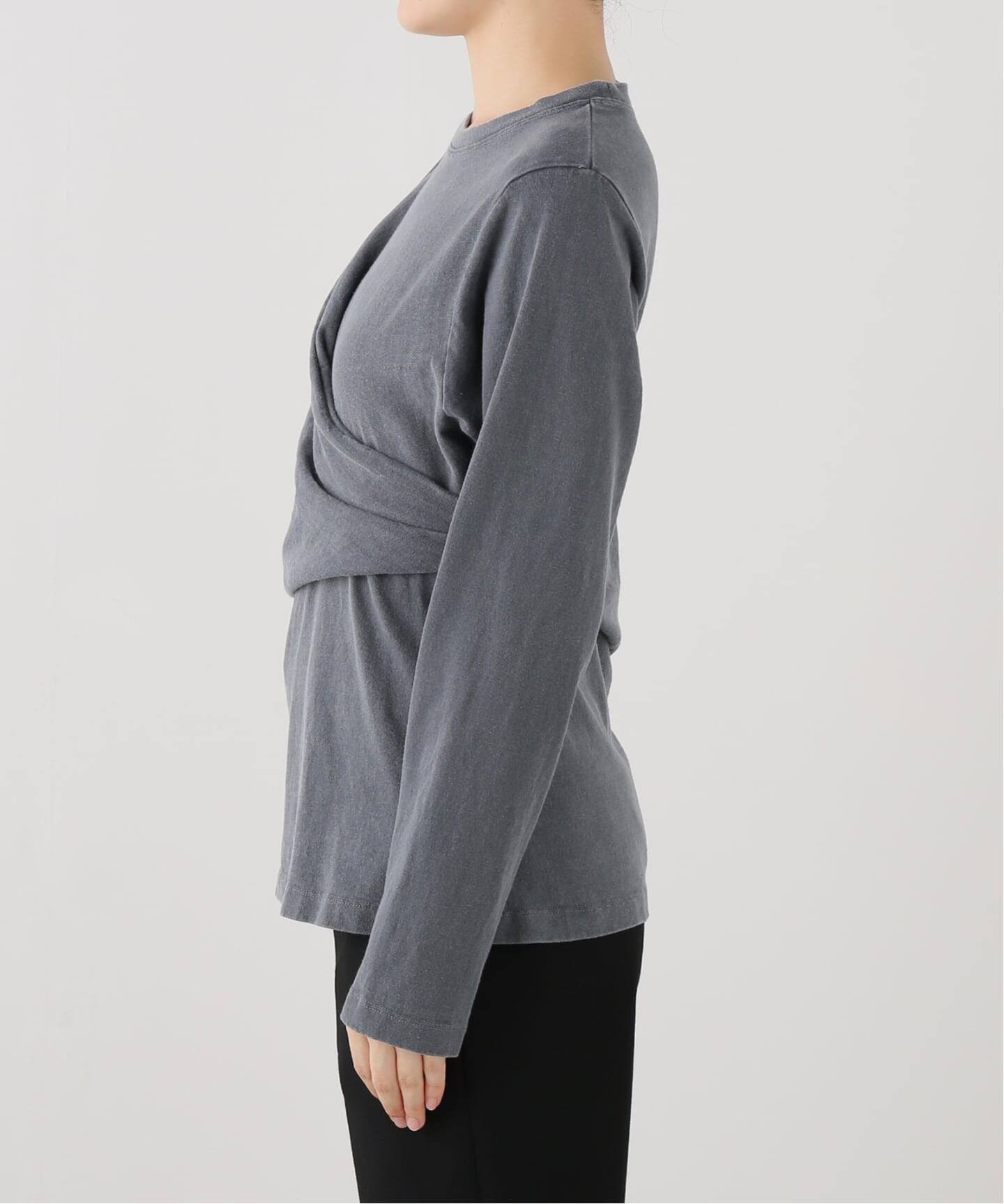 ywy/ワイワイ 別注 TUCK DRAPE TOPS EX カットソー TUCK DRP VNTG（T