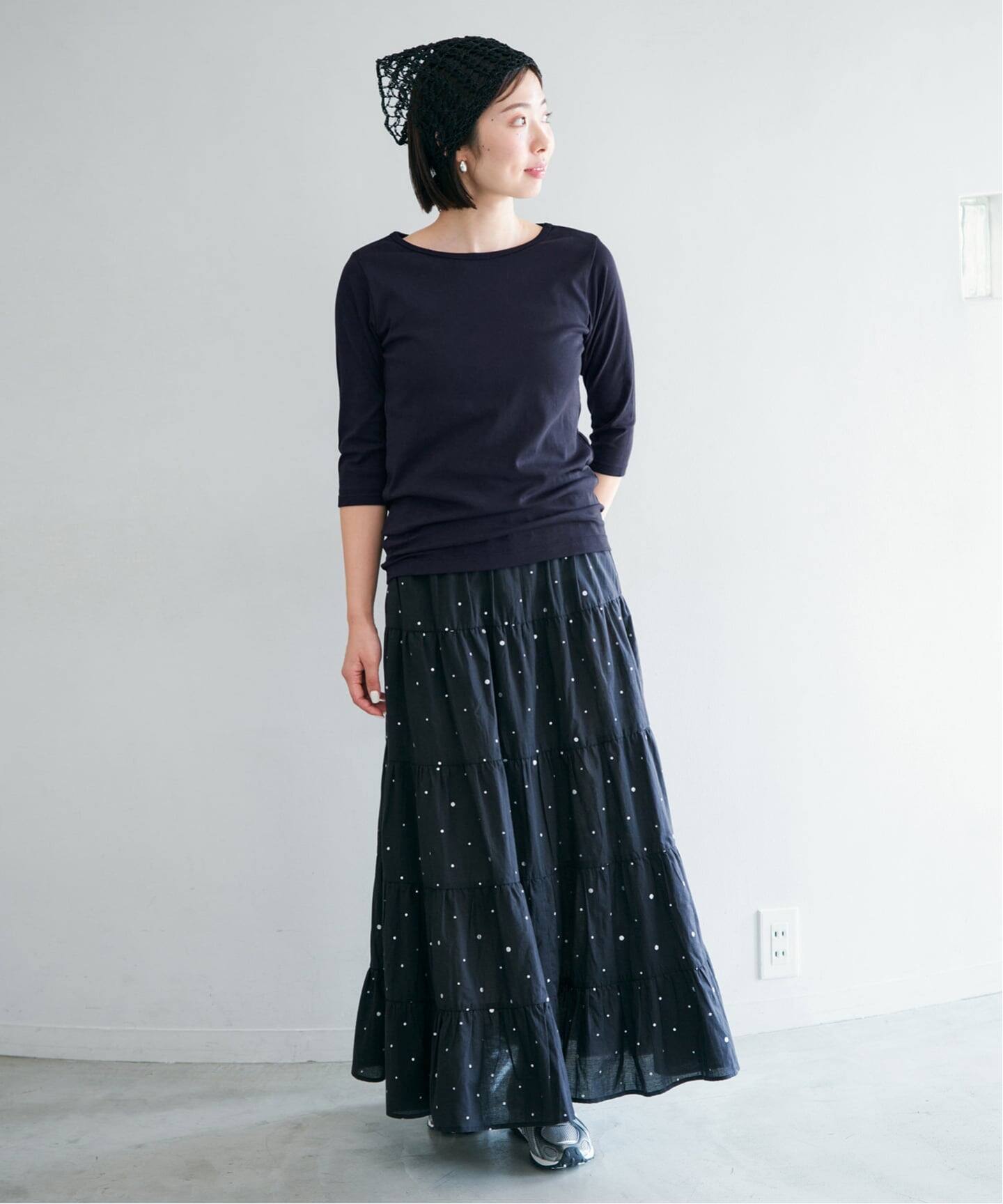 IENA ATON/エイトン 別注 SUVIN FRAISE NS ノースリーブ ATON/エイトン 別注 SUVIN FRAISE ボートネック Tシャツ（Tシャツ