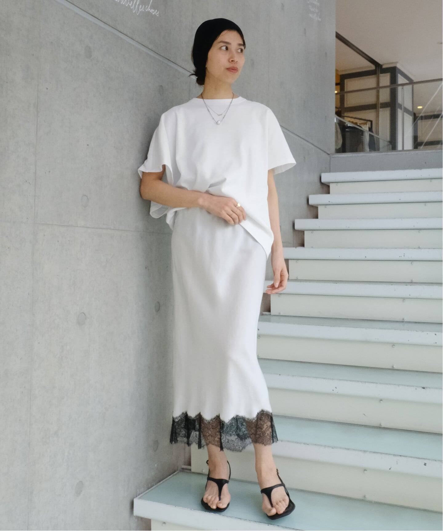 Maison IENA 別注 Nell/ネル アシンメトリーカットソー 261-80302（T
