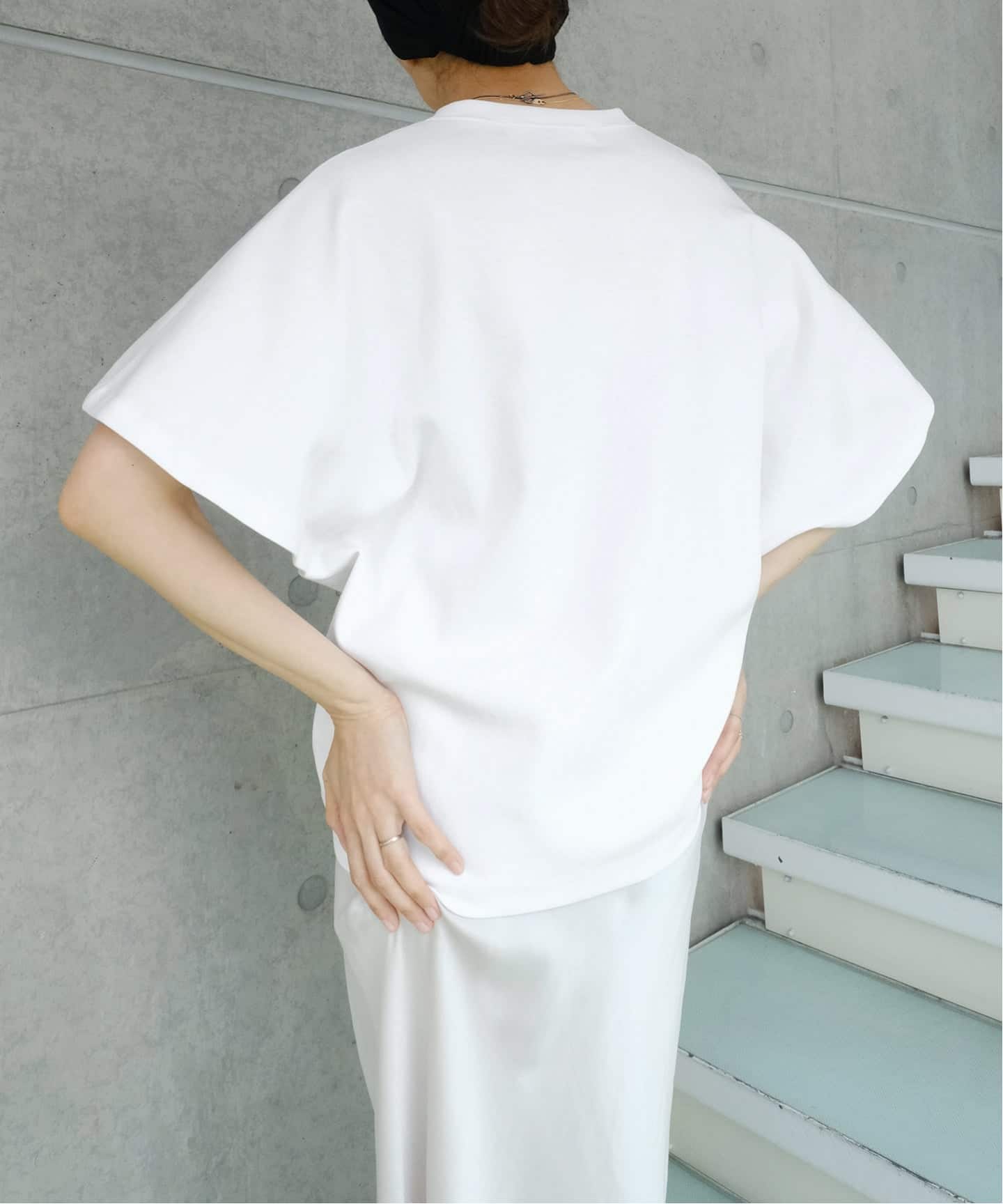 Maison IENA 別注 Nell/ネル アシンメトリーカットソー 261-80302（T