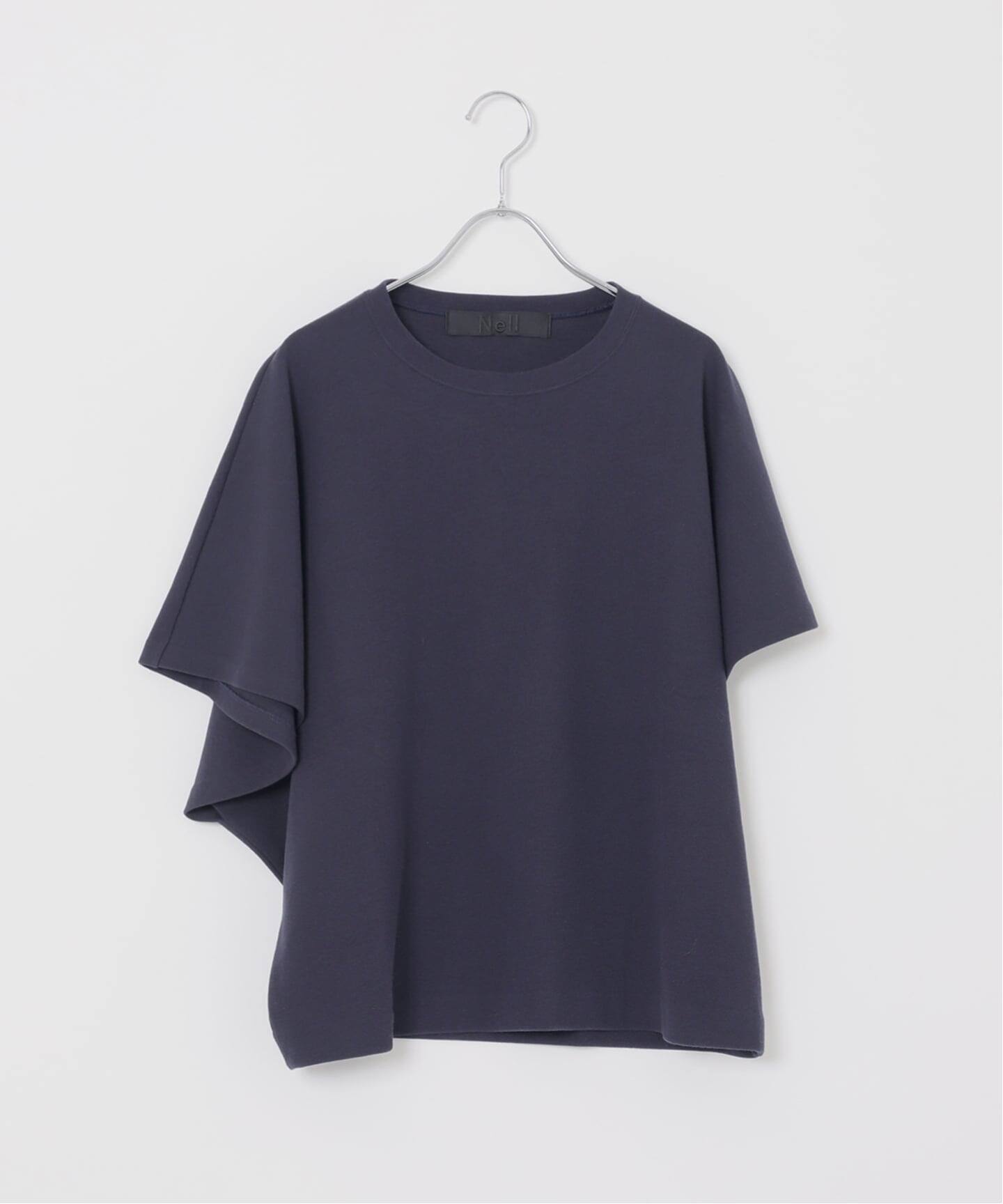 Maison IENA 別注 Nell/ネル アシンメトリーカットソー　新品　紺 Maison IENA 別注 Nell/ネル アシンメトリーカットソー 261-80302（T