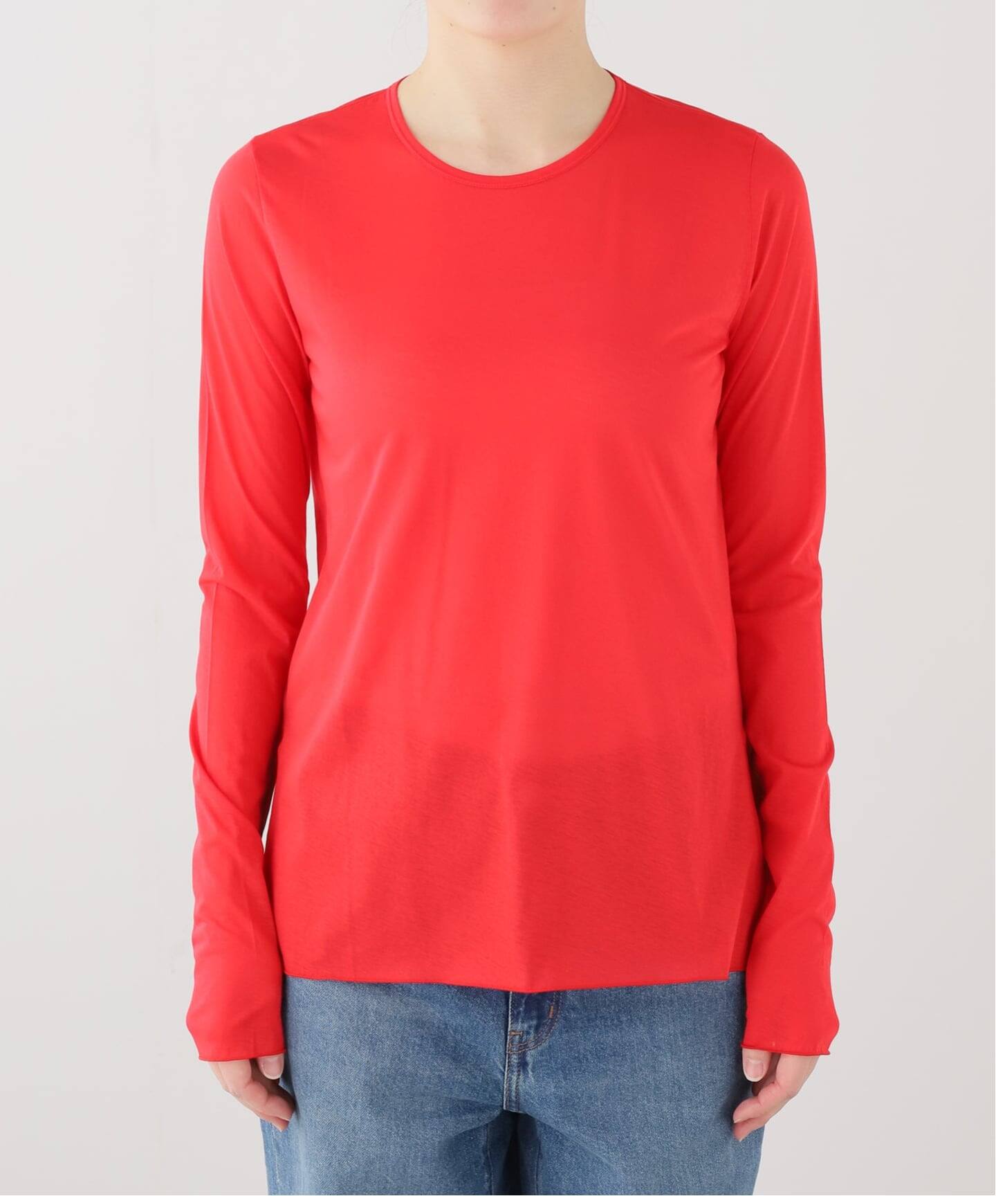 GGG/ジージージー Side Slit Crew Neck Long Sleeve T Tシャツ 02-01