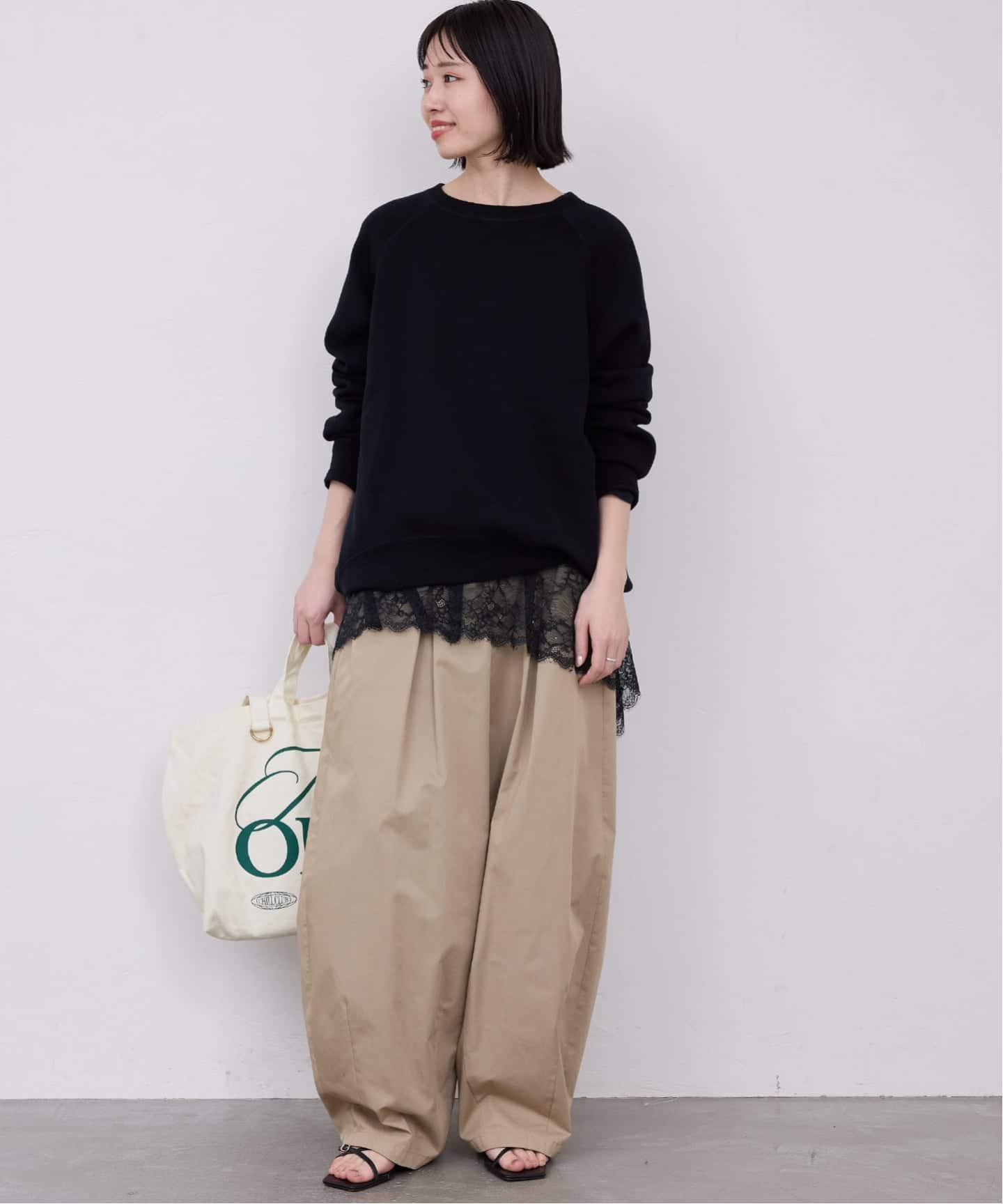 追加5》レースコンビカットソー（Tシャツ／カットソー）｜SLOBE IENA