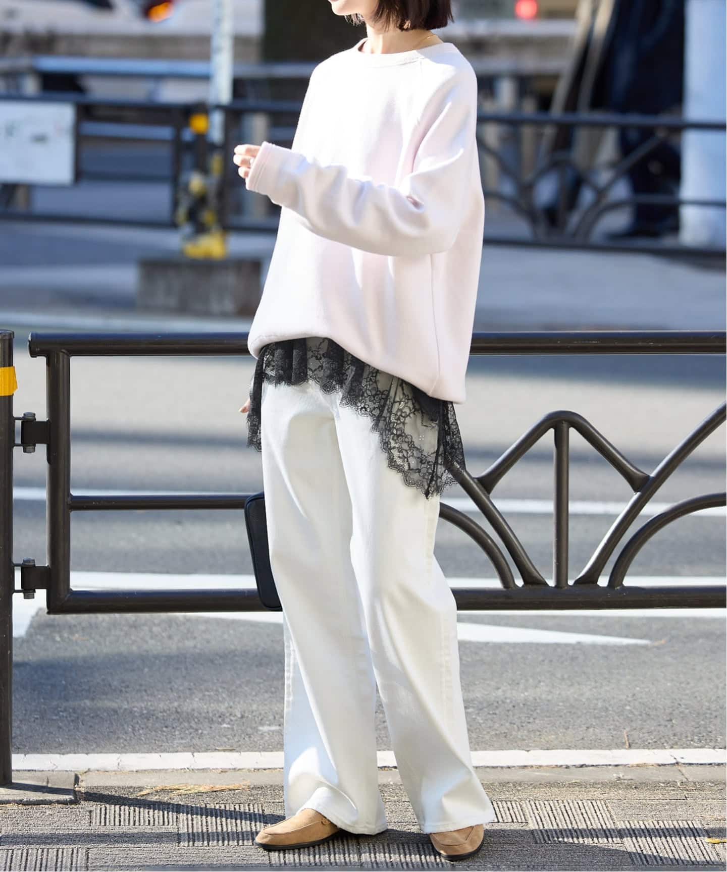 レースコンビカットソー2（Tシャツ／カットソー）｜SLOBE IENA