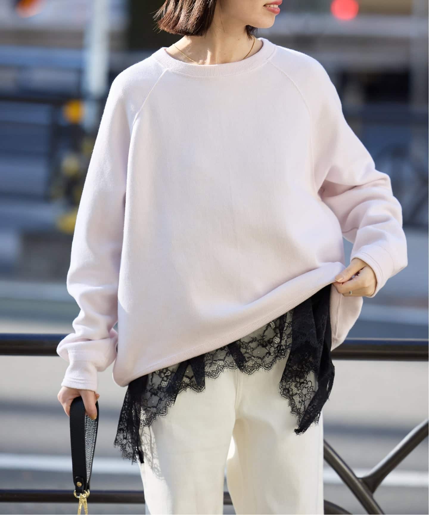 レースコンビカットソー2（Tシャツ／カットソー）｜SLOBE IENA