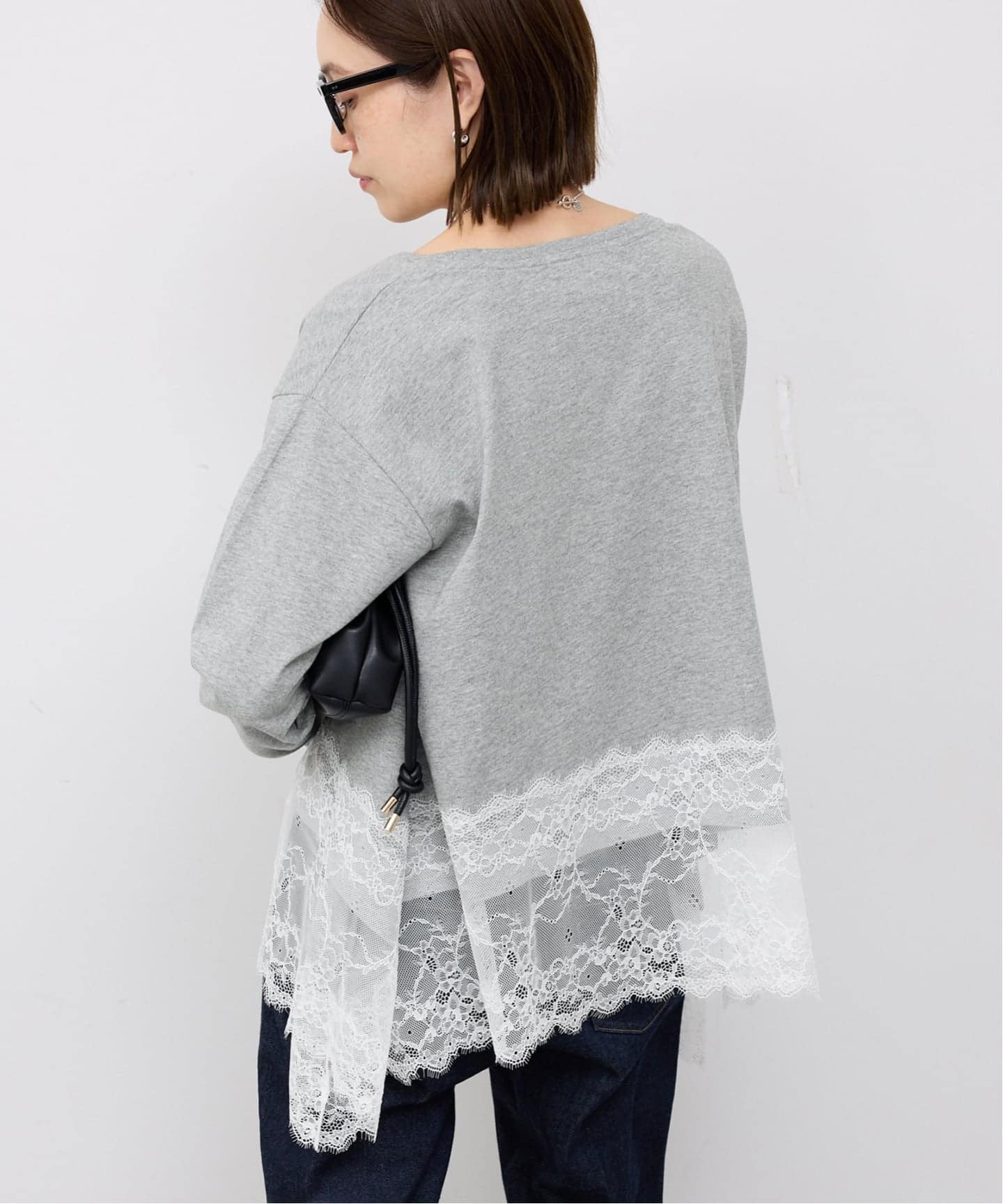 レースコンビカットソー2（Tシャツ／カットソー）｜SLOBE IENA